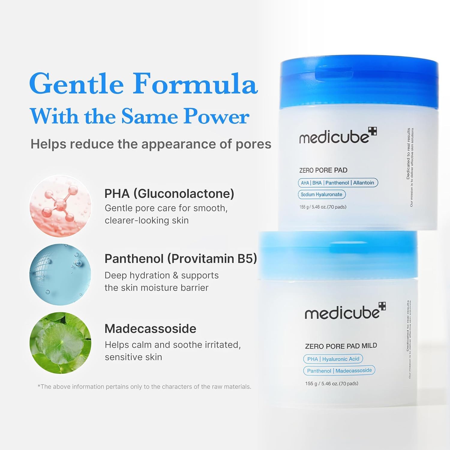Medicube Gesichtsreinigungstuch medicube Zero Pore Pad Mild, 70-tlg.
