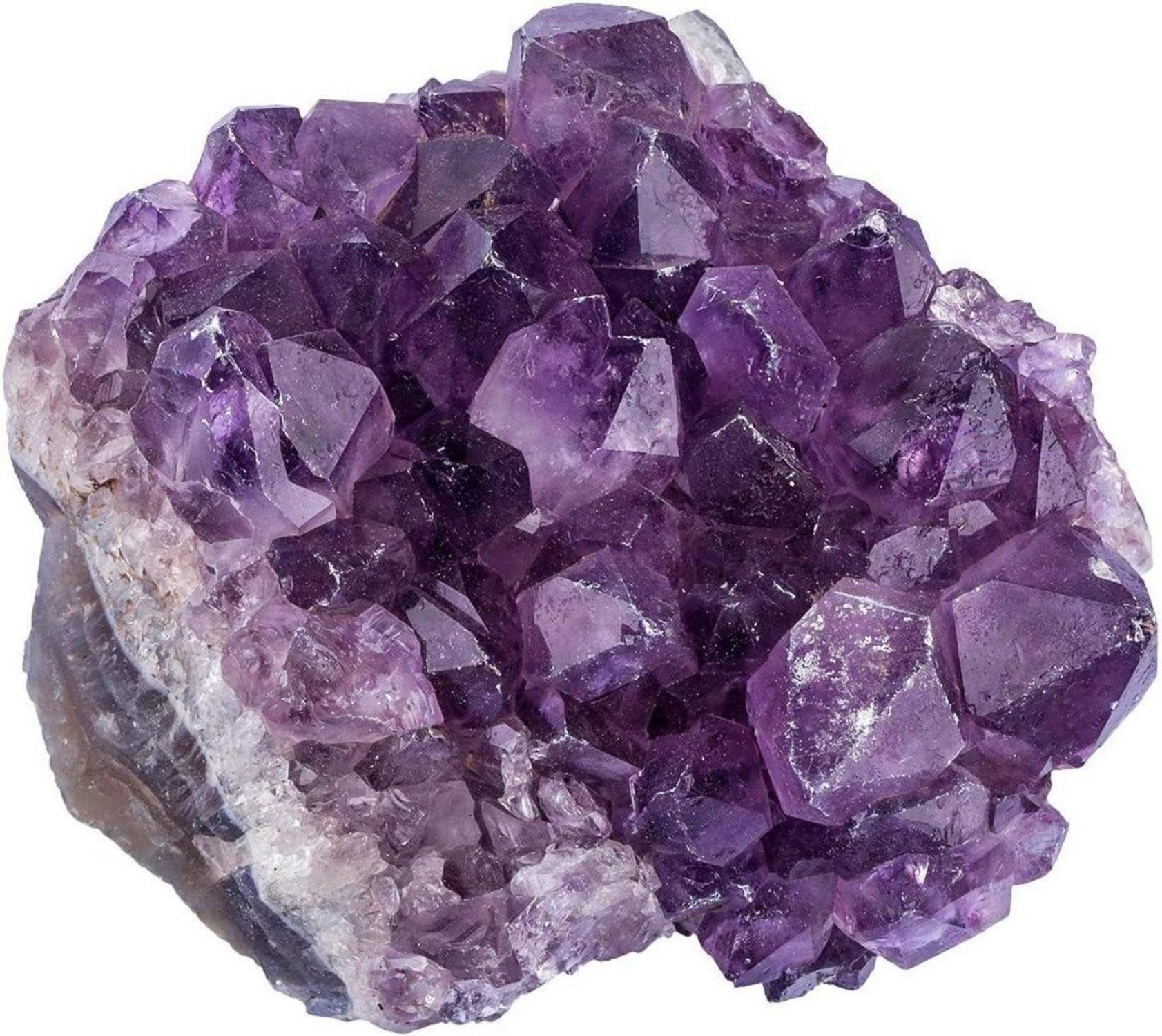 Edelstein Amethyst Drusensegment Rohstück Dekorative Steine Kristall Cluster