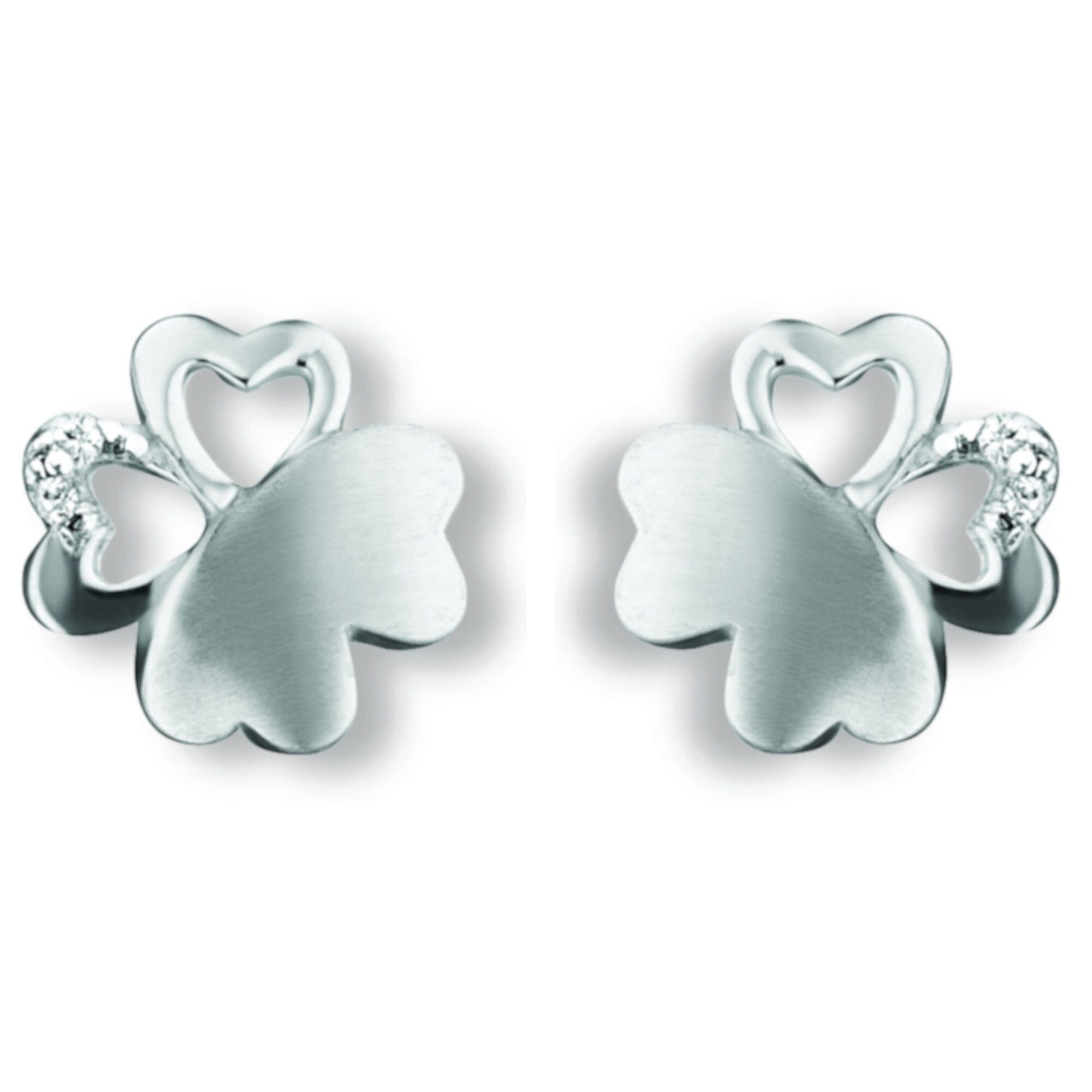 Ohrringe aus ONE Blume Damen Paar ELEMENT Silber, Silber Ohrstecker Schmuck Ohrstecker 925 Blume Zirkonia