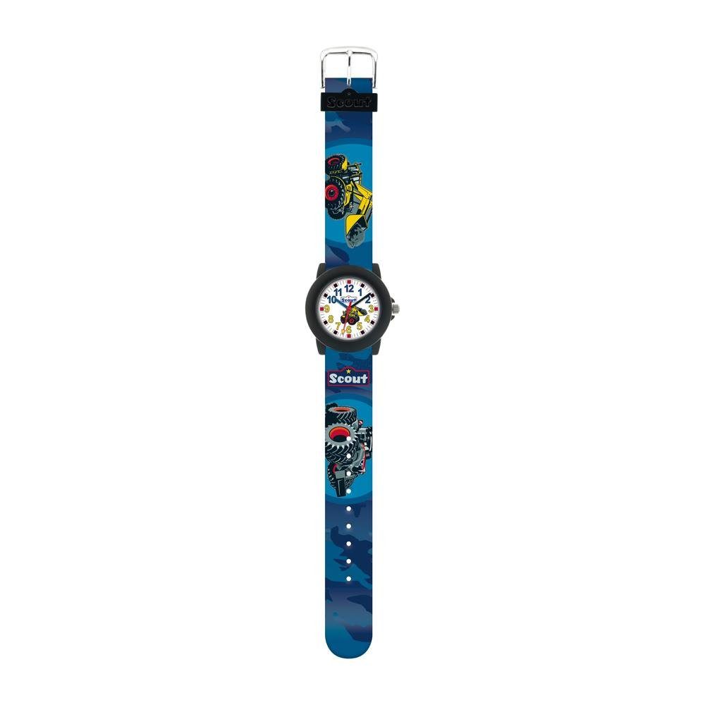 Scout Quarzuhr Jungen Armbanduhr Landmaschinen von Scout aus Kunststoff, blau
