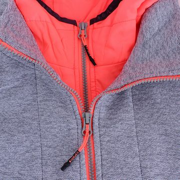 Icepeak Strickfleecejacke Kylie mit Kapuze im Lagenlook