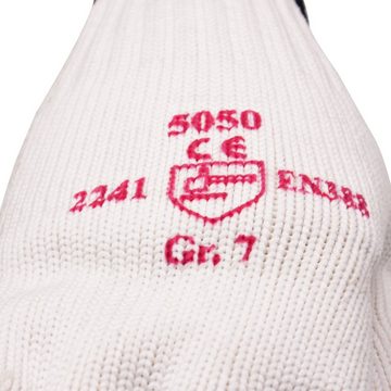 Arbeitshandschuhe Arbeitshandschuhe - Strickhandschuhe mit roten PVC-Noppen K1301 Gr&oum