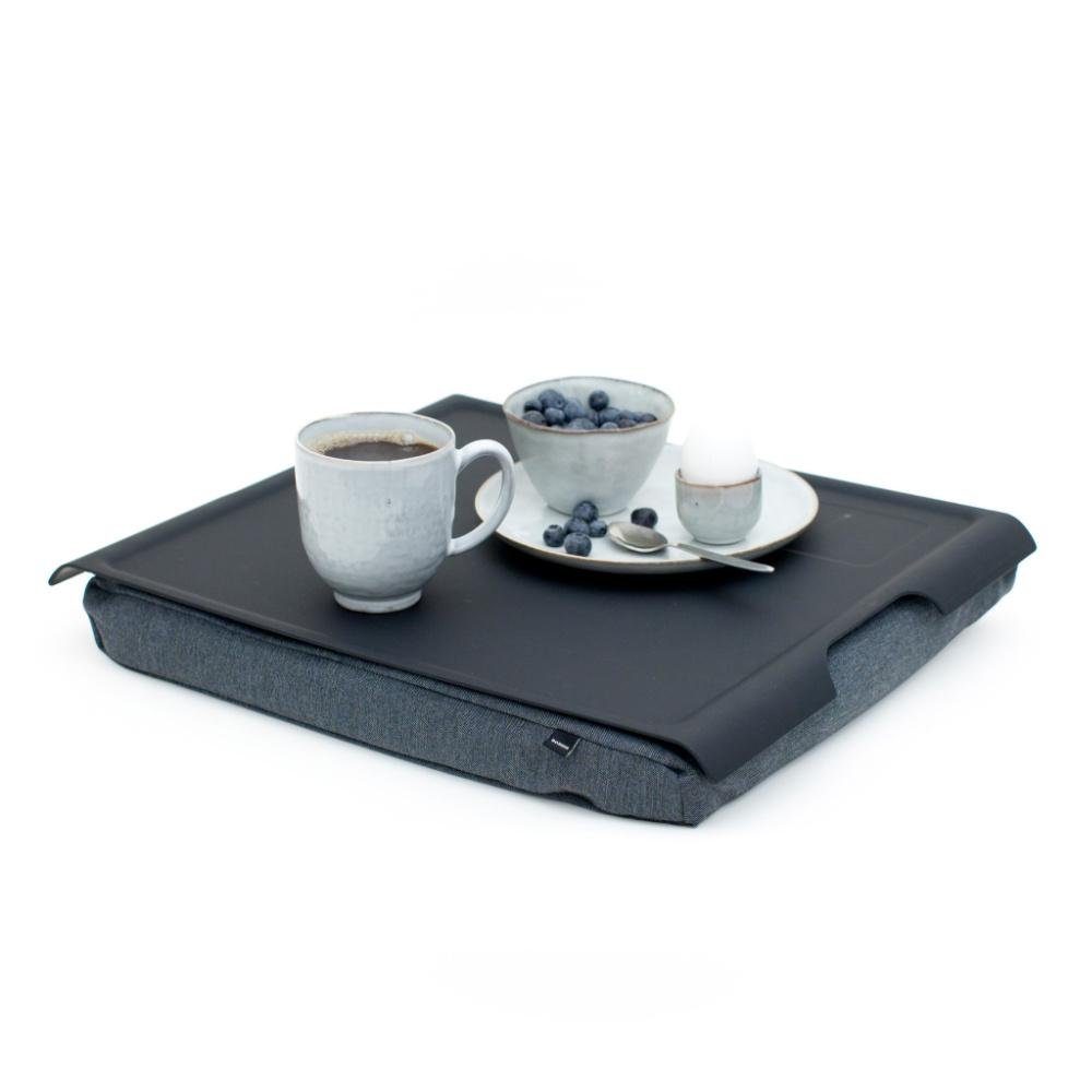 Schwarz-Grau Tablett Knietablett Laptray Anti-Slip Bosign (L) Laptop