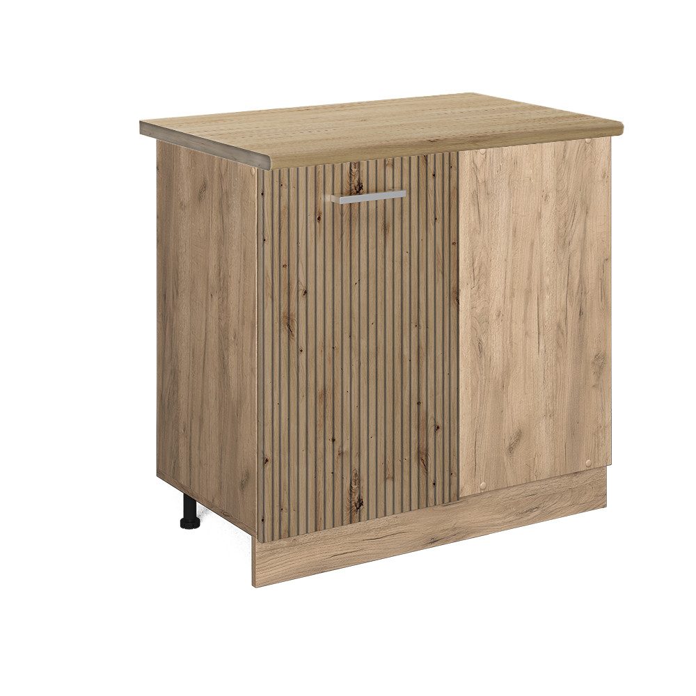 Vicco Eckunterschrank R-Line Artisan-Eiche/Goldkraft Eiche 86 cm AP Eiche günstig online kaufen