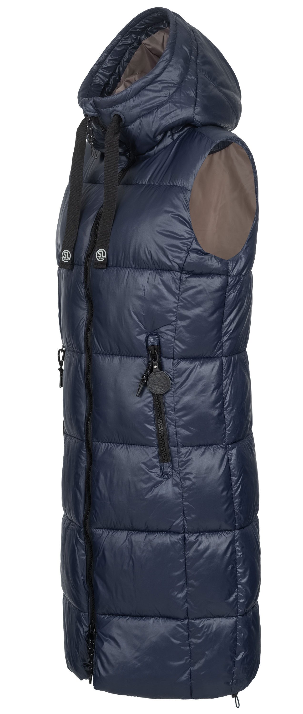 SUBLEVEL Steppweste Damen mit Kapuze Waistcoat günstig online kaufen