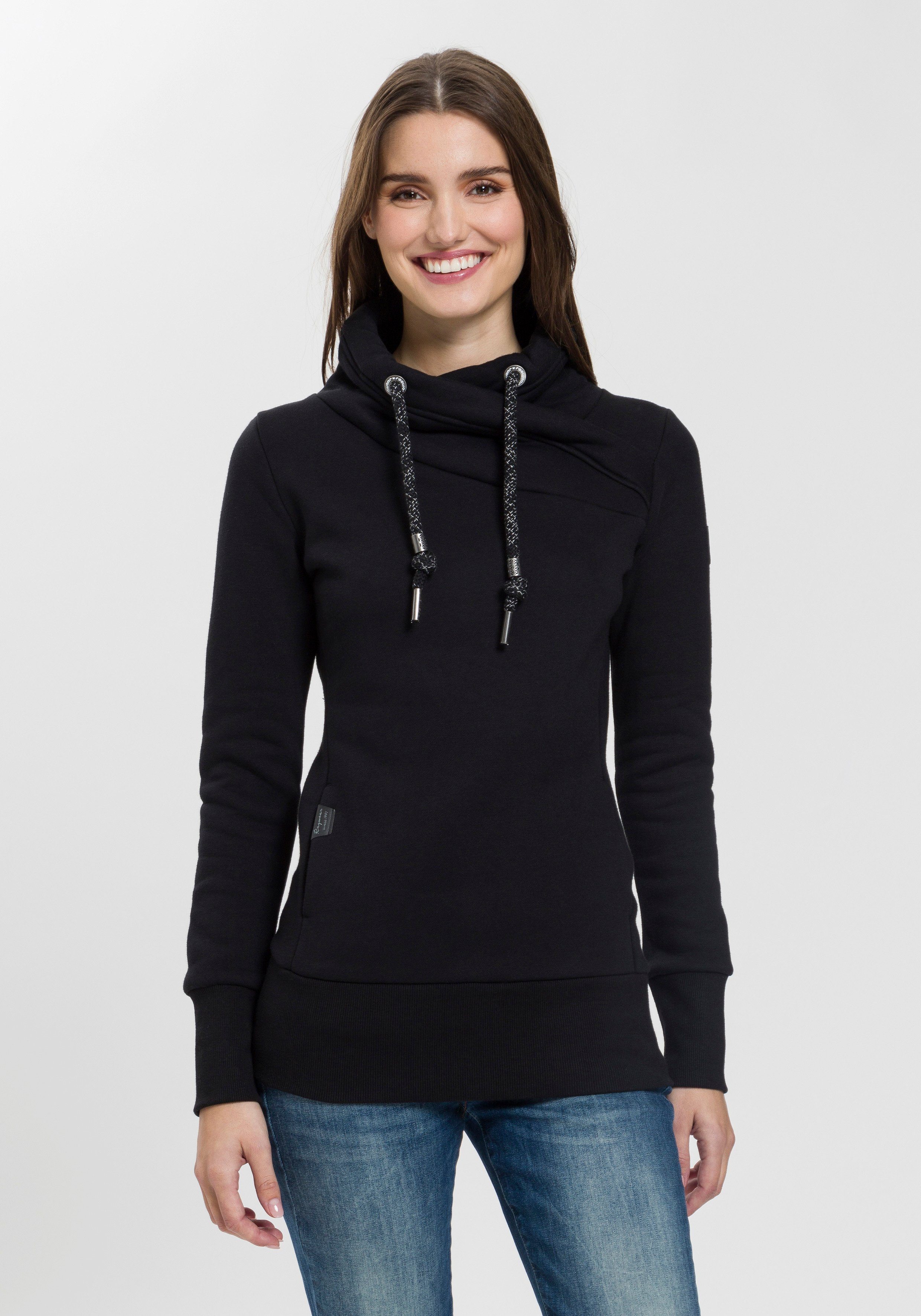 Ragwear Sweater NESKA O mit asymetrischem Schalkragen günstig online kaufen