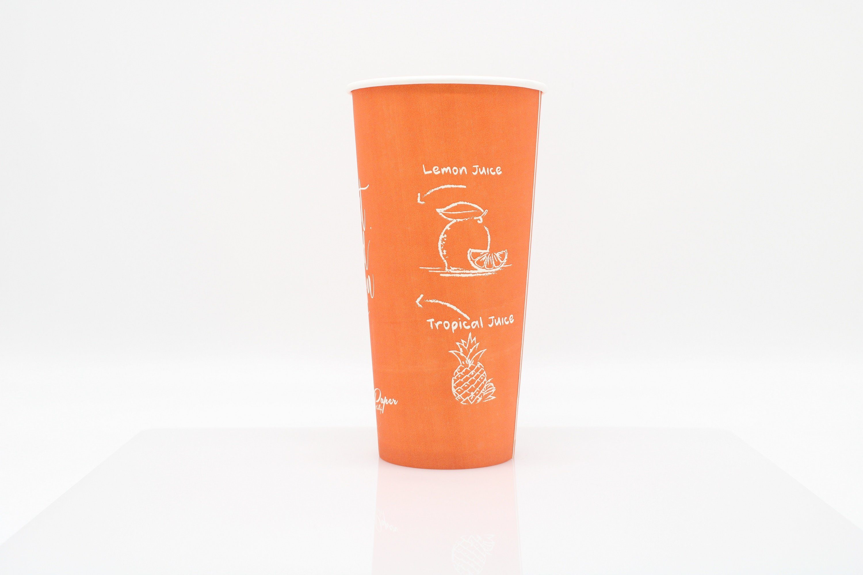 beschichtet Orange / cofi1453 650ml Coffee-to-go-Becher PE oz Blend 22 Perfect Kaffeebecher