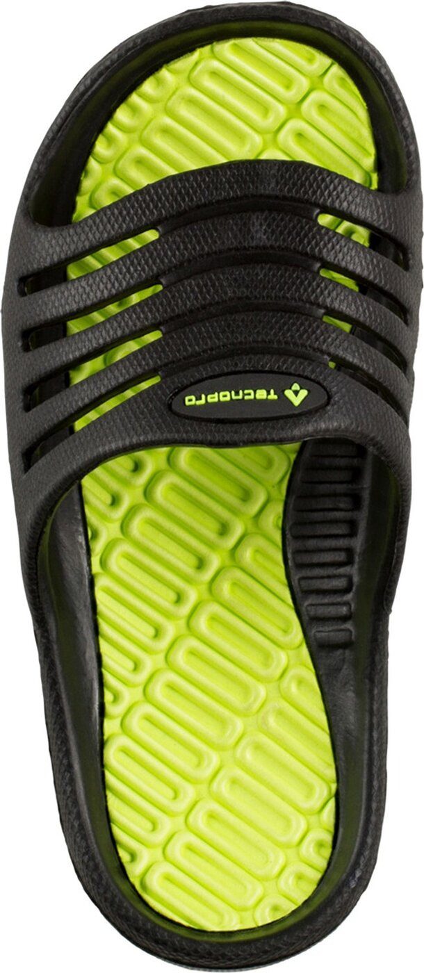 TECNOPRO Ki.-Badesandalen Pamplona SCHWARZ/GRÜN Aquaschuh