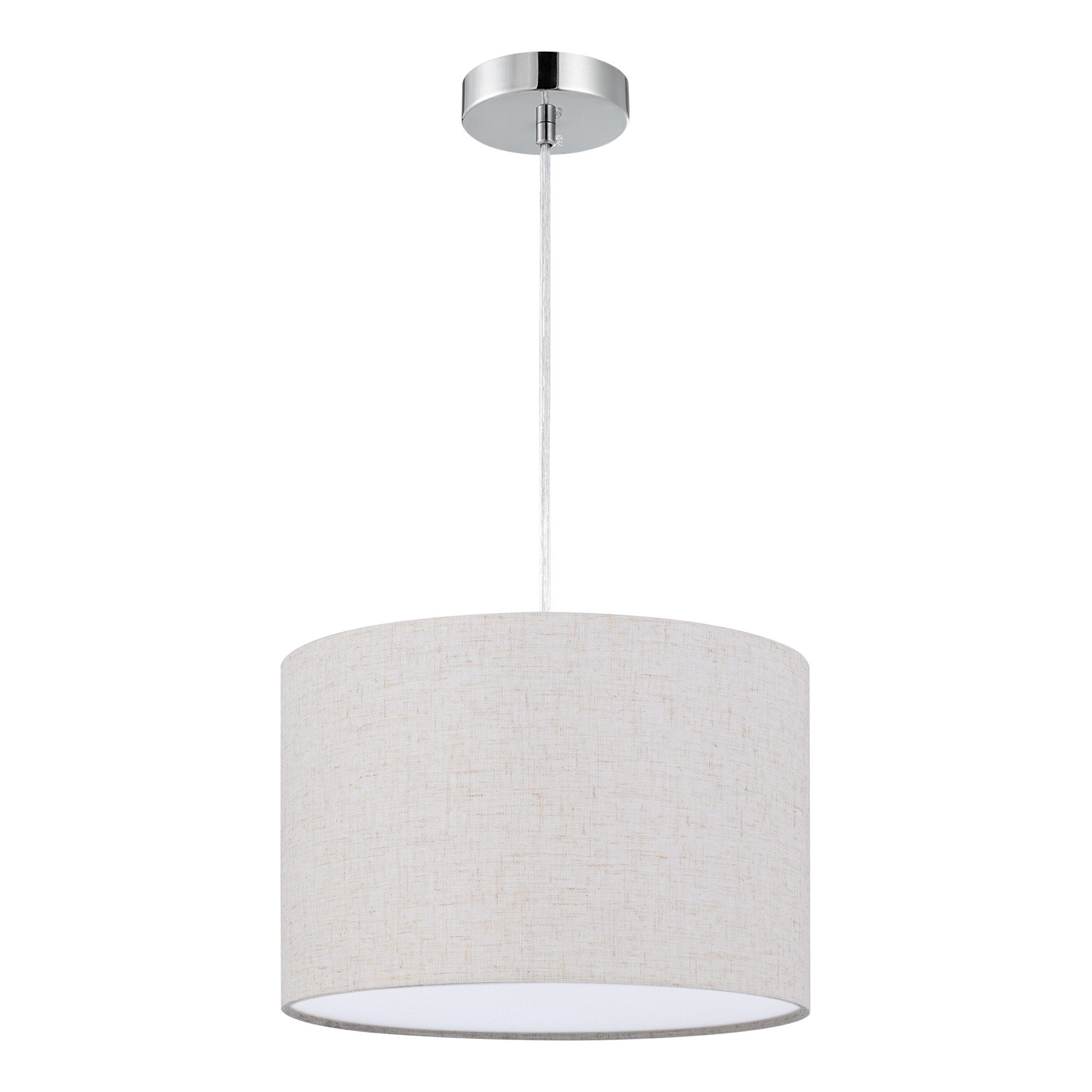 Zedelmaier Pendelleuchte Hängelampe hängend Deckenlampe Deckenleuchte E27 x 1/max. 40 W, Stofflampenschirm, für Schlafzimmer Wohnzimmer Esstisch