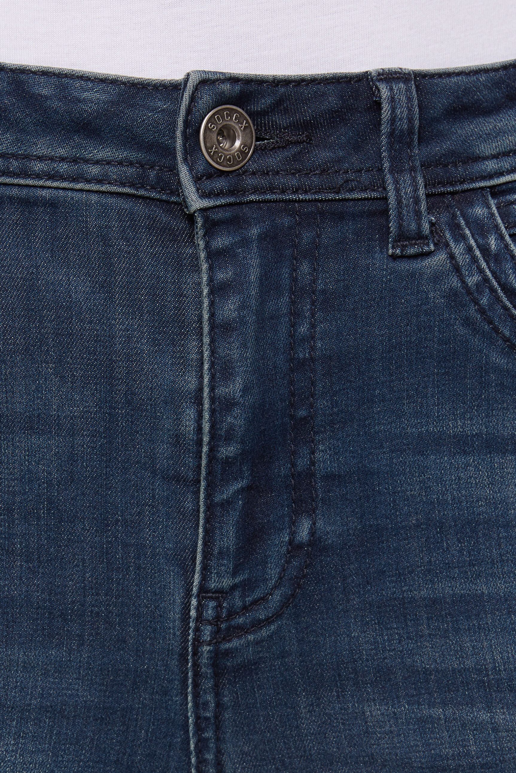 SOCCX Regular-fit-Jeans mit ausgestelltem Bein