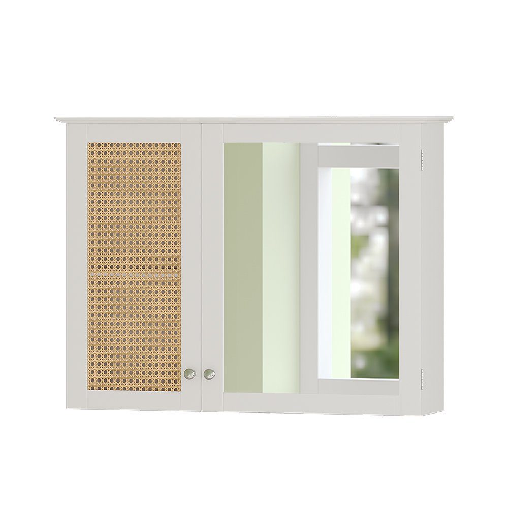 Vicco Badezimmerspiegelschrank Rosario, Weiß, 68 x günstig online kaufen