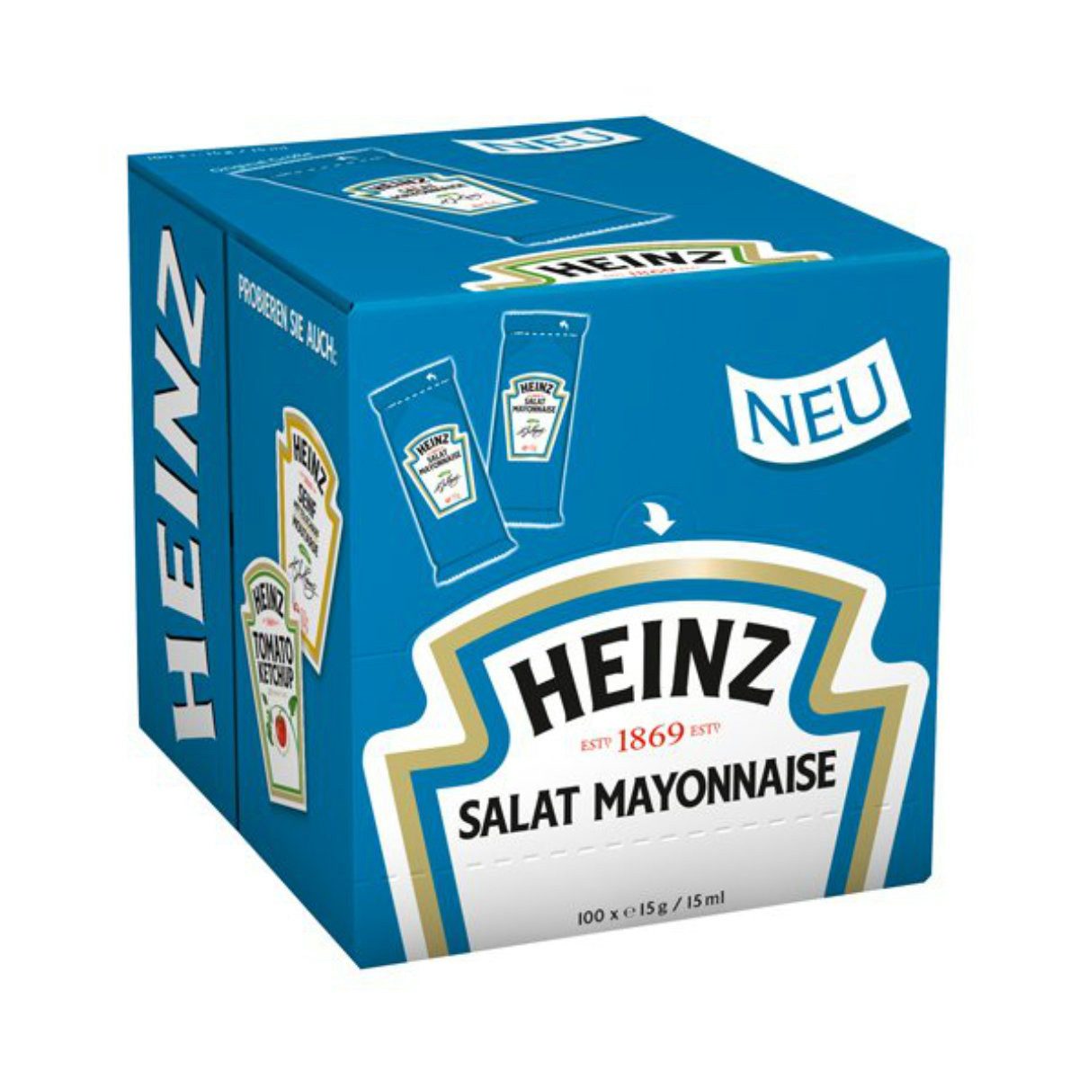 Heinz Saucen, Heinz Leichte Salat Mayonnaise 100 Portionsbeutel a 15g 1500g