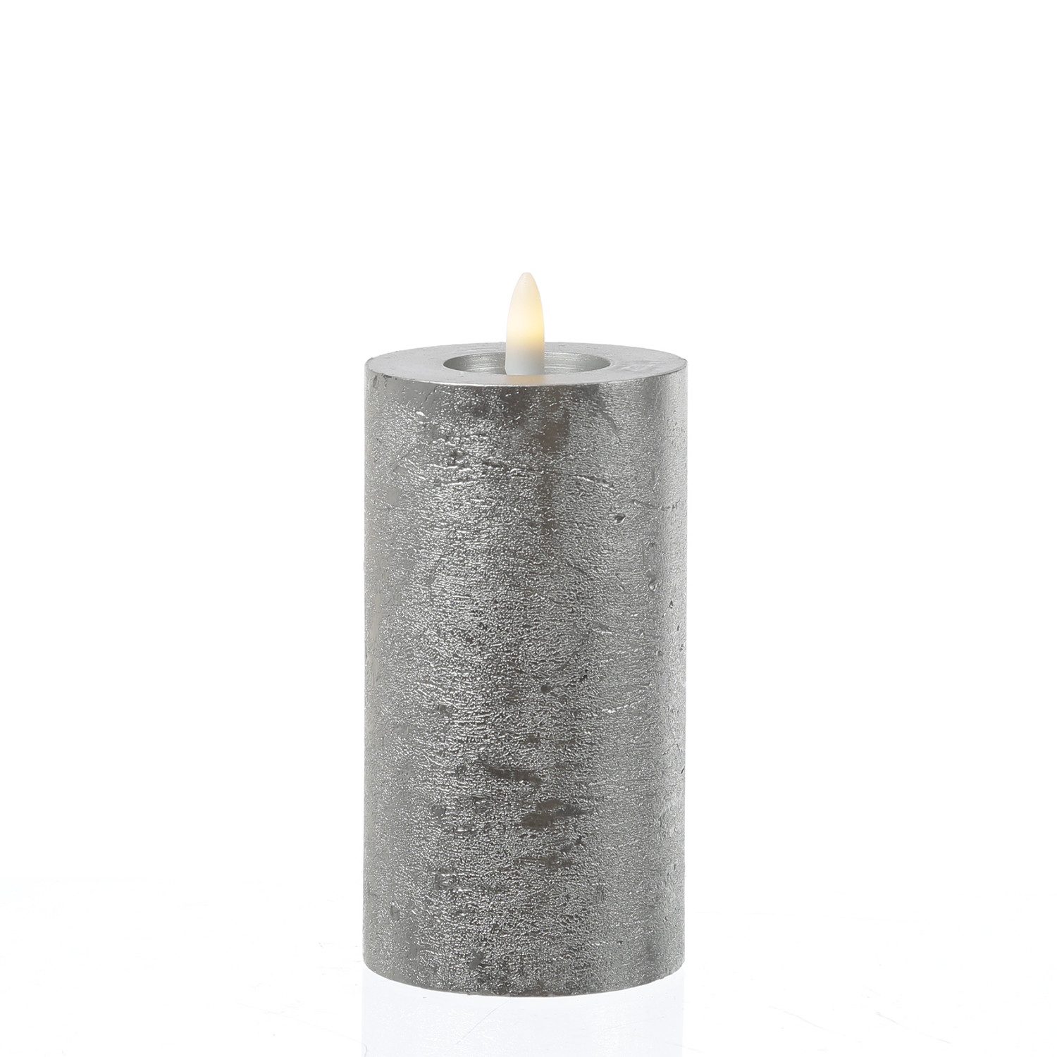 MARELIDA LED-Kerze LINA Rustik Optik Echtwachskerze flackernd Timer H: 15cm günstig online kaufen