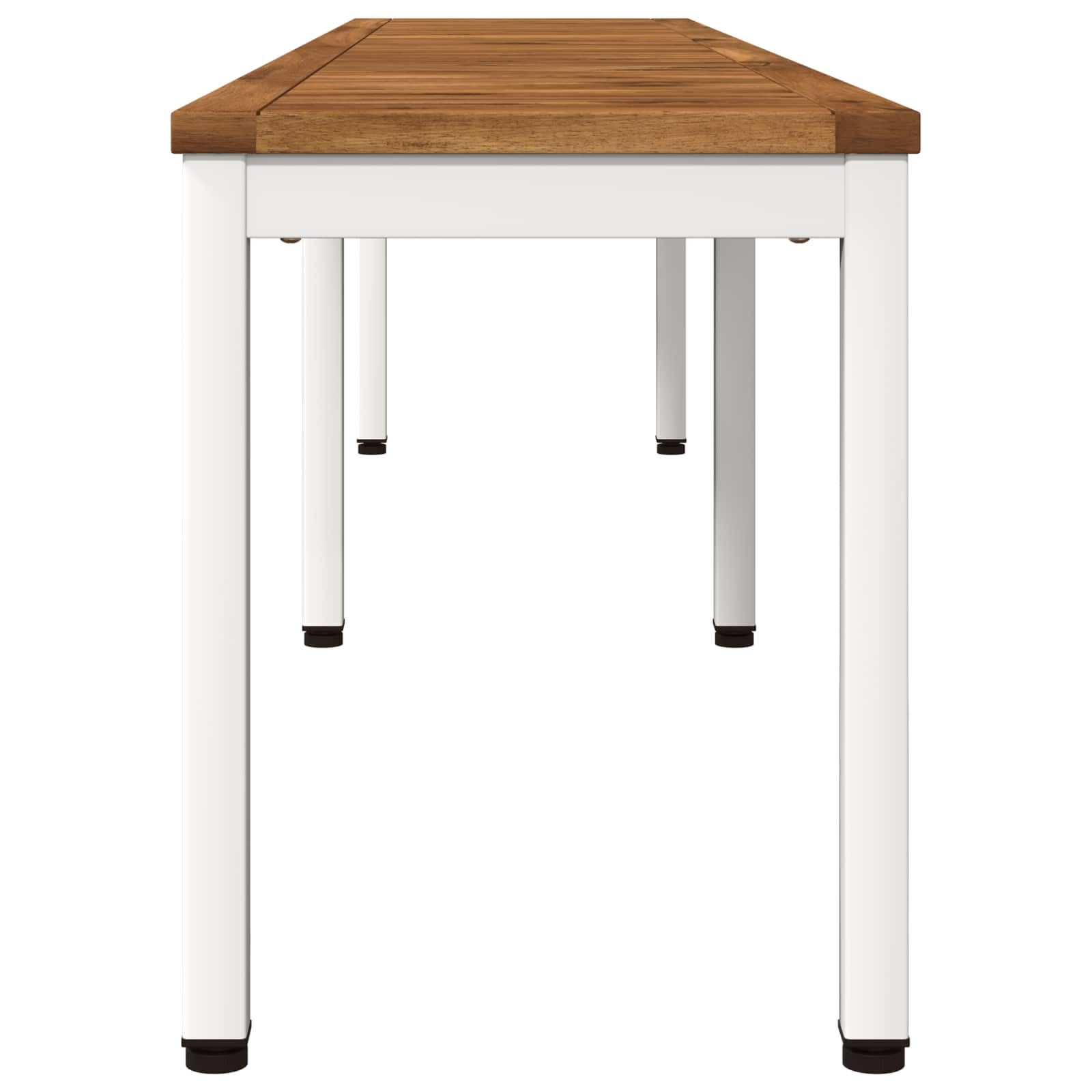 vidaXL Gartenbank Gartenbank 201 x 35 x 45 cm Massivholz Rechtwinklig (1-St)