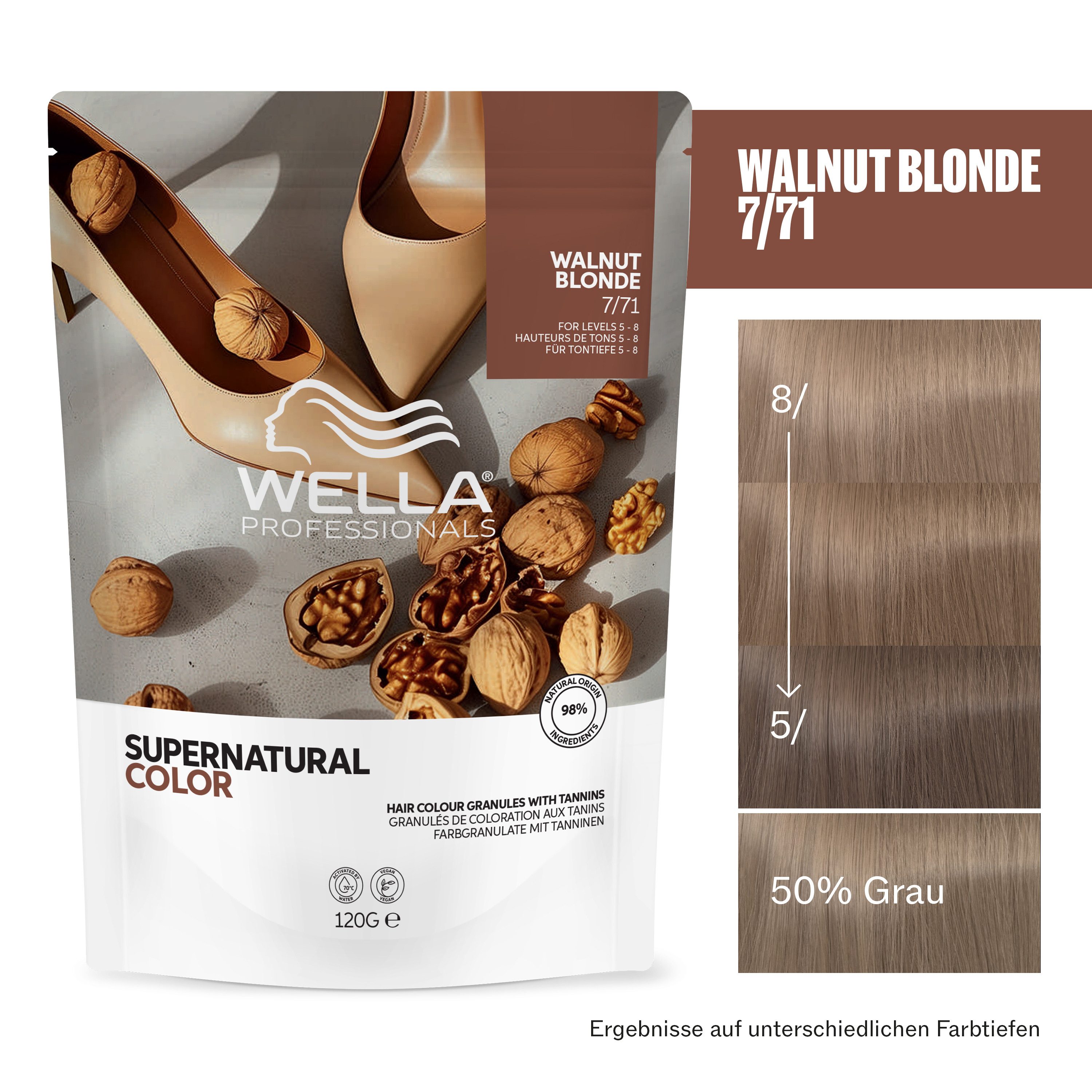 Wella Professionals Haarfarbe Supernatural Color - natürliche Haarfarbe zum Anmischen, 91% - 100% Inhaltsstoffe natürlichen Ursprungs