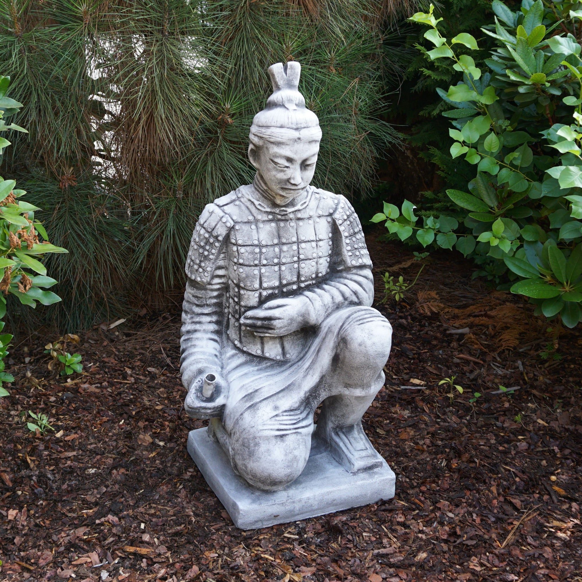 Gartenfigur Chinesischer Terrakotta-Krieger, H. 78 cm, 60 kg