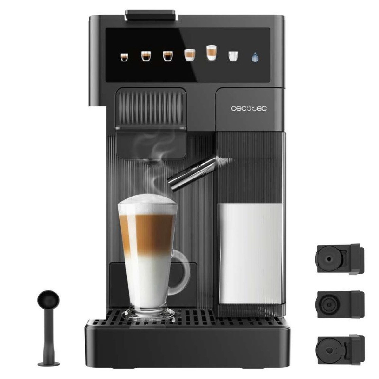 Cecotec Espressomaschine, 1.6l Kaffeekanne, FreeStyle Latte