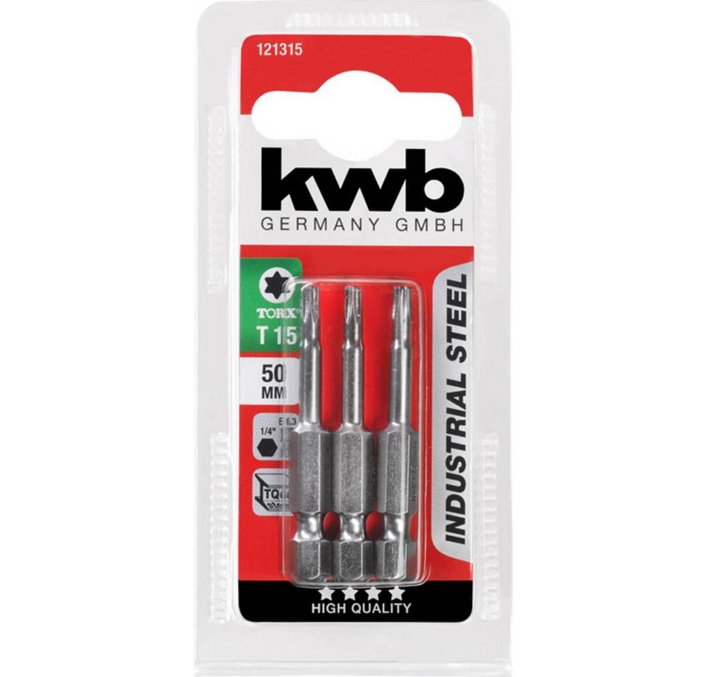 Thumbnail - kwb Torx-Bit INDUSTRIAL STEEL Bits, 50 mm, T 15