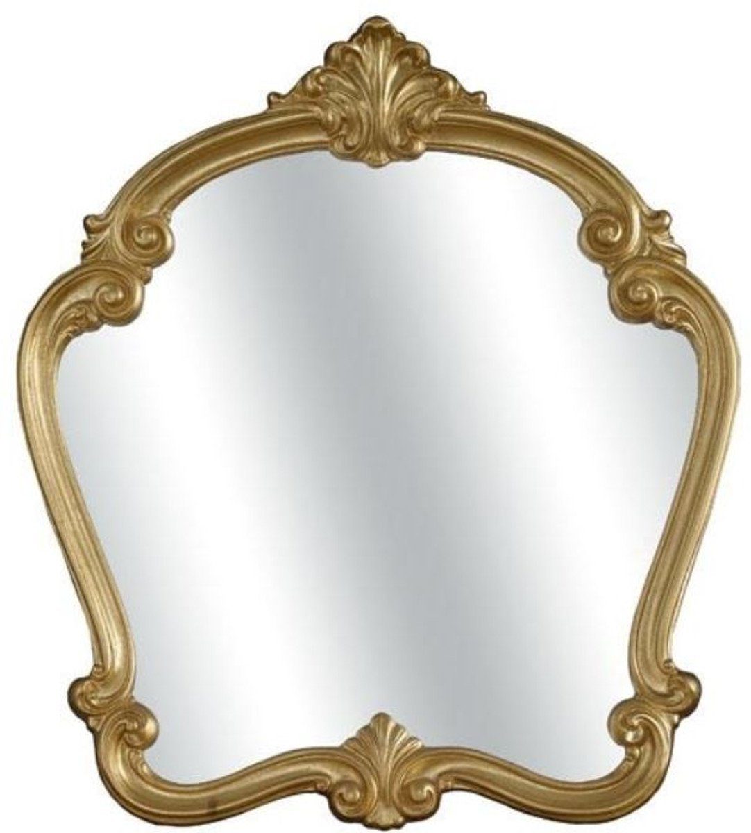 106 Barockspiegel cm 5 Casa Wunderschöner H. Barock Barockstil Wandspiegel Spiegel Luxus x Massivholz 92 x im Padrino - Gold
