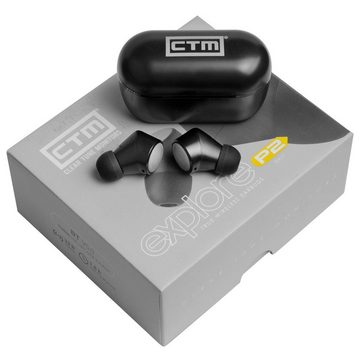 CTM Audio Explore P2 In-Ear Bluetooth Kopfhörer In-Ear-Kopfhörer (Musik- und Anrufsteuerung, Sprachassistenten, Bluetooth, Super bequeme Passform)