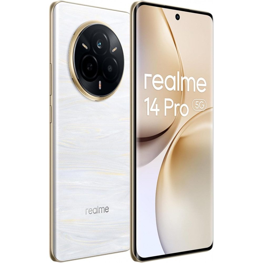 Realme 14 Pro 5G 256 GB / 8 GB - Smartphone - pearl white Smartphone (6,77 Zoll, 256 GB Speicherplatz)