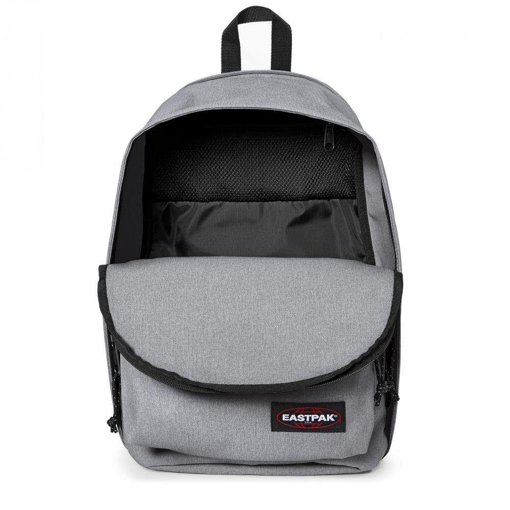 Eastpak Laptoprucksack BACK TO WORK Sunday Grey, 27 L Grau gepolstertes Laptopfach MacBook 15 Zoll