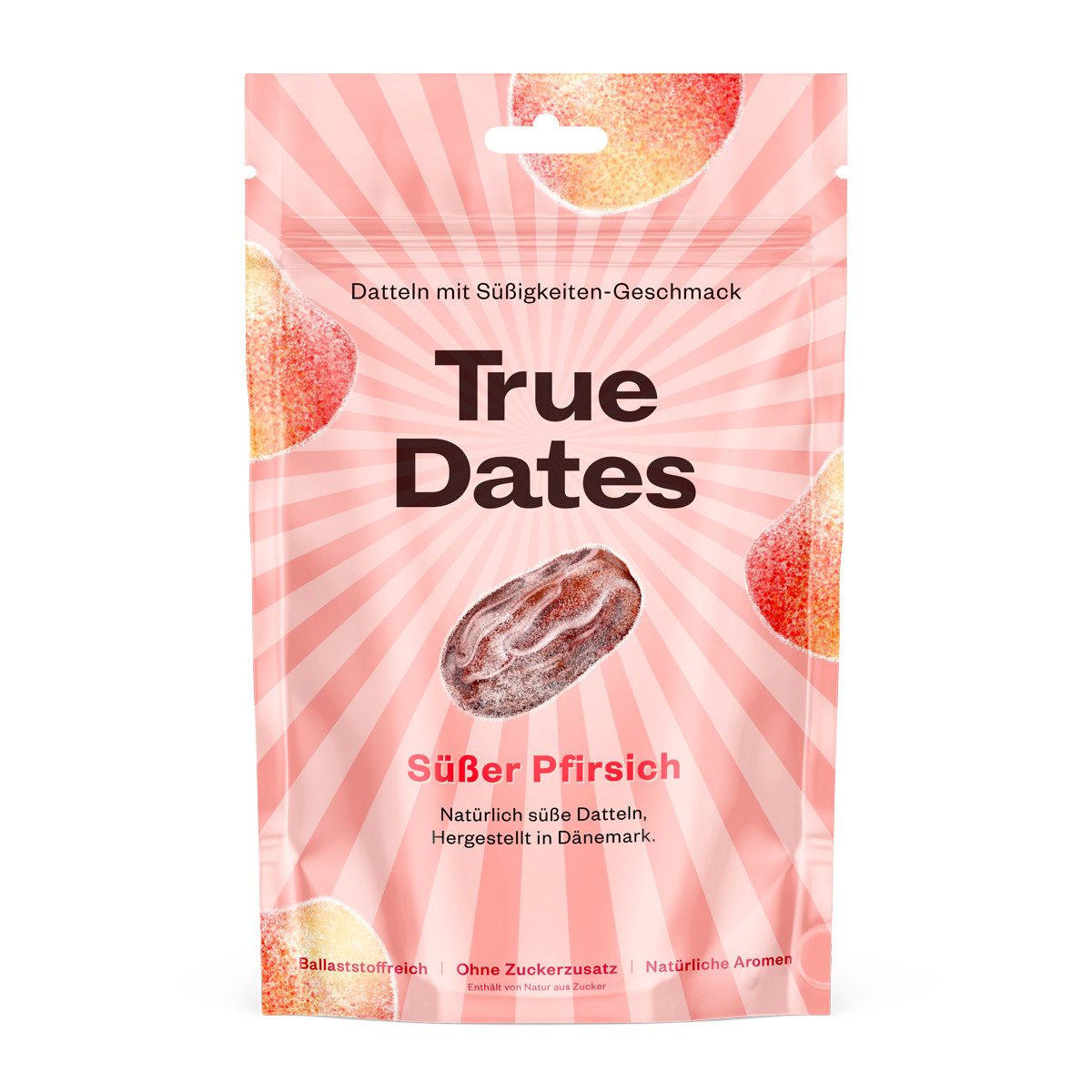 True Dates Süßigkeit, True Dates Datteln Süße Pfirsich natürlich süße weiche Datteln 100g