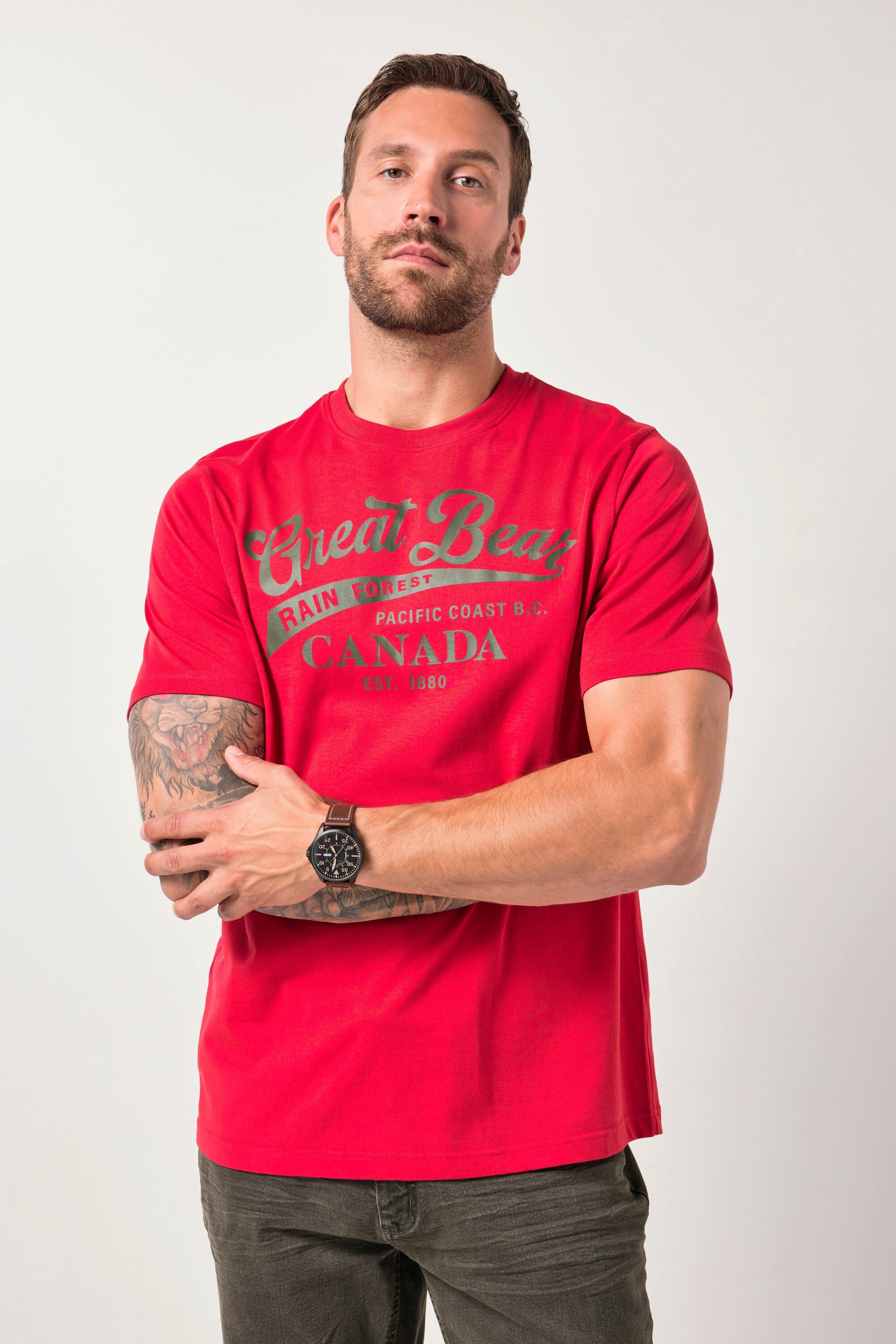 T-Shirt T-Shirt Halbarm Brustprint