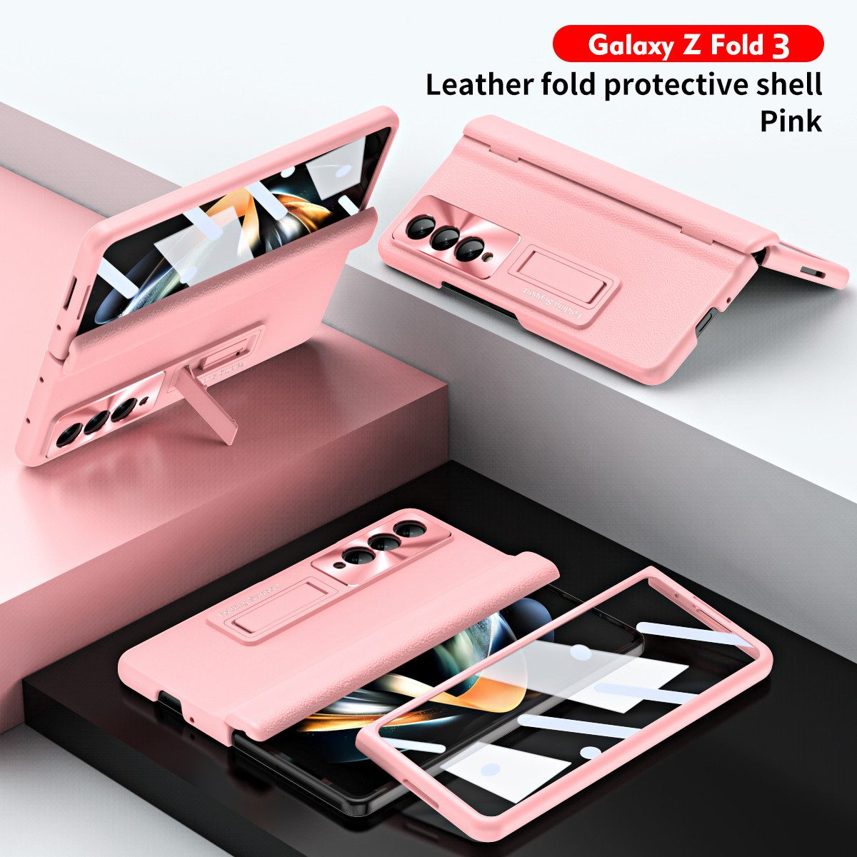 trends for living Handyhülle 360-Grad Hülle Für Samsung Galaxy Z Fold 4 3 Stoßfeste Hinge Case