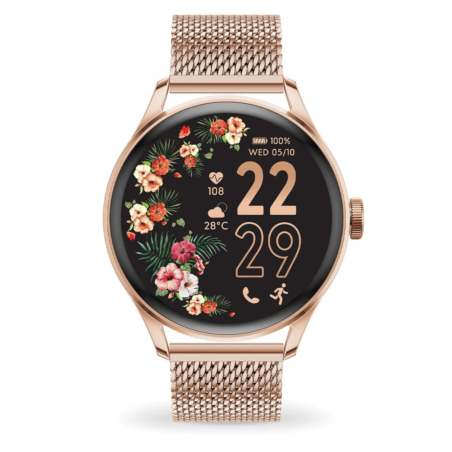 Ice Smart 2.0 - Rose Gold - Milanaise Smartwatch (1,2 Zoll)