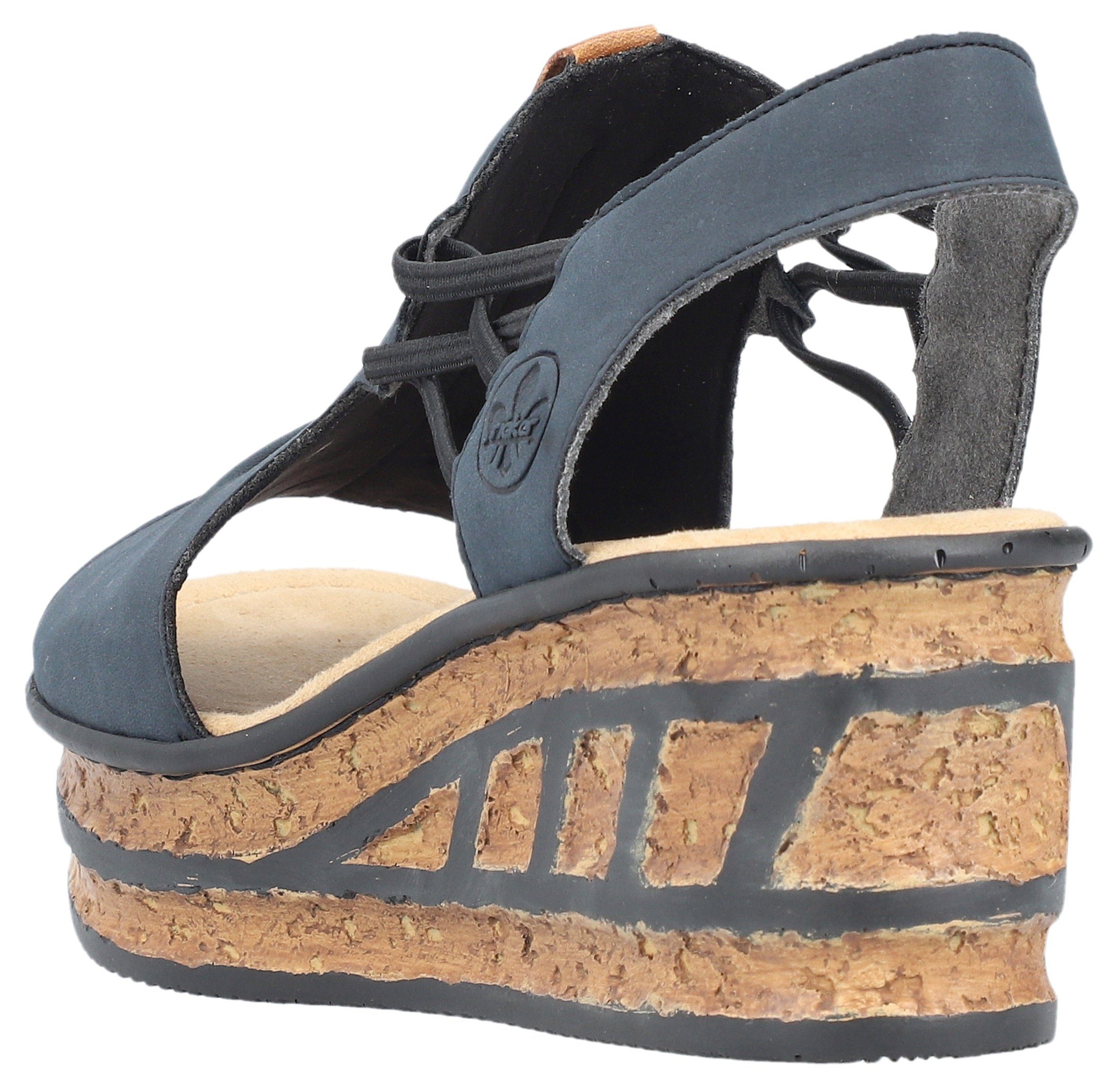 Rieker Keilsandalette, Sommerschuh, Sandale, Keilabsatz, mit günstig online kaufen