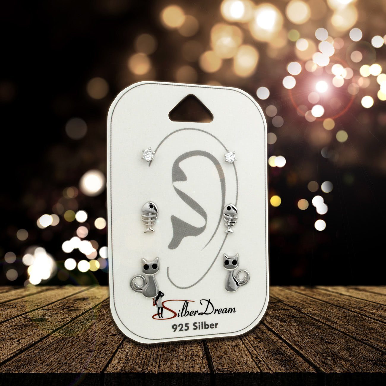 SilberDream Paar Ohrstecker SilberDream Zirkonia 3er Ohrringe (Ohrstecker, günstig online kaufen