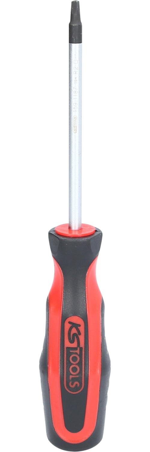 KS Tools Bit-Schraubendreher ERGOTORQUEplus® Schraubendreher für Innenvierkantschrauben, #2, 205mm
