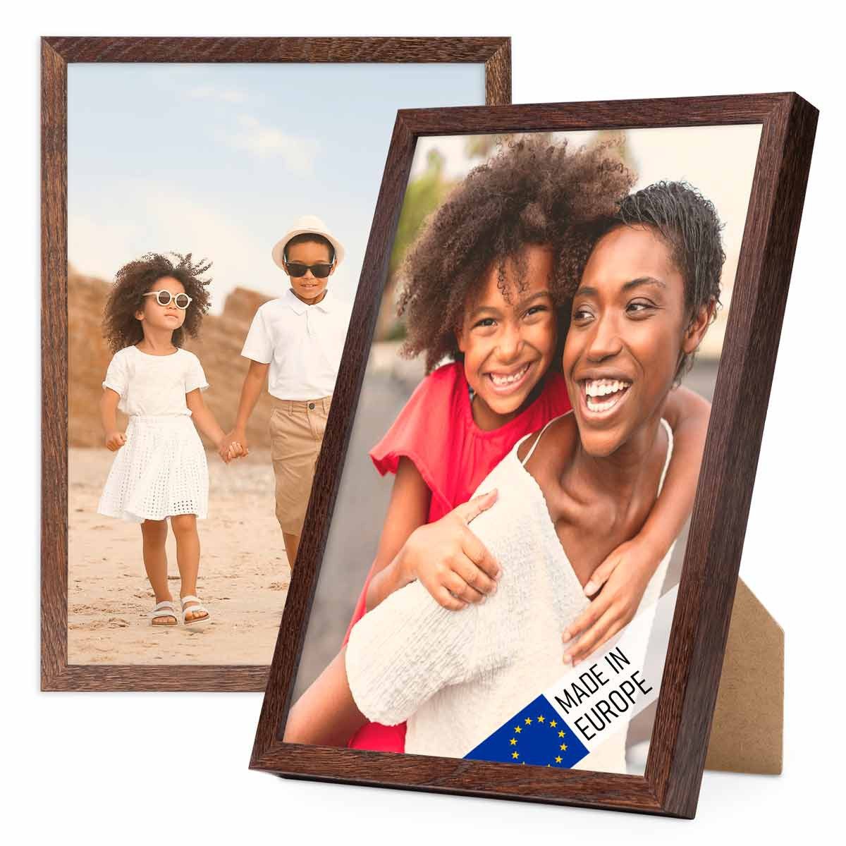PHOTOLINI Bilderrahmen 2er Set Massivholz-Rahmen Modern günstig online kaufen