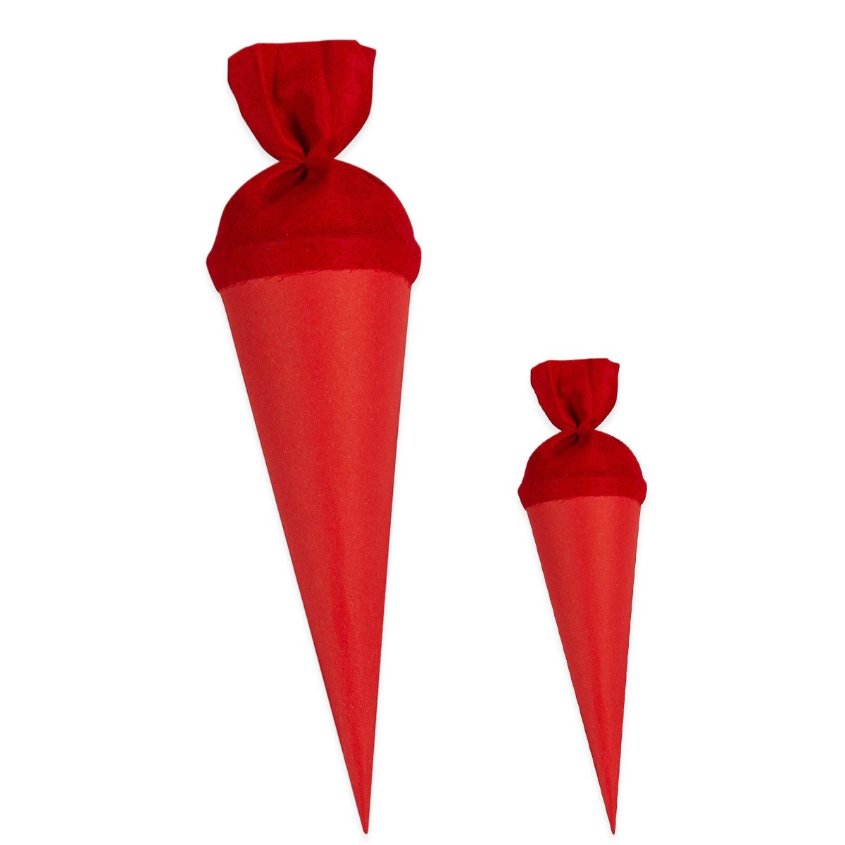 itenga Schultüte itenga Bastelschultüte 70cm und Geschwister 35cm mit Filzverschluss RO