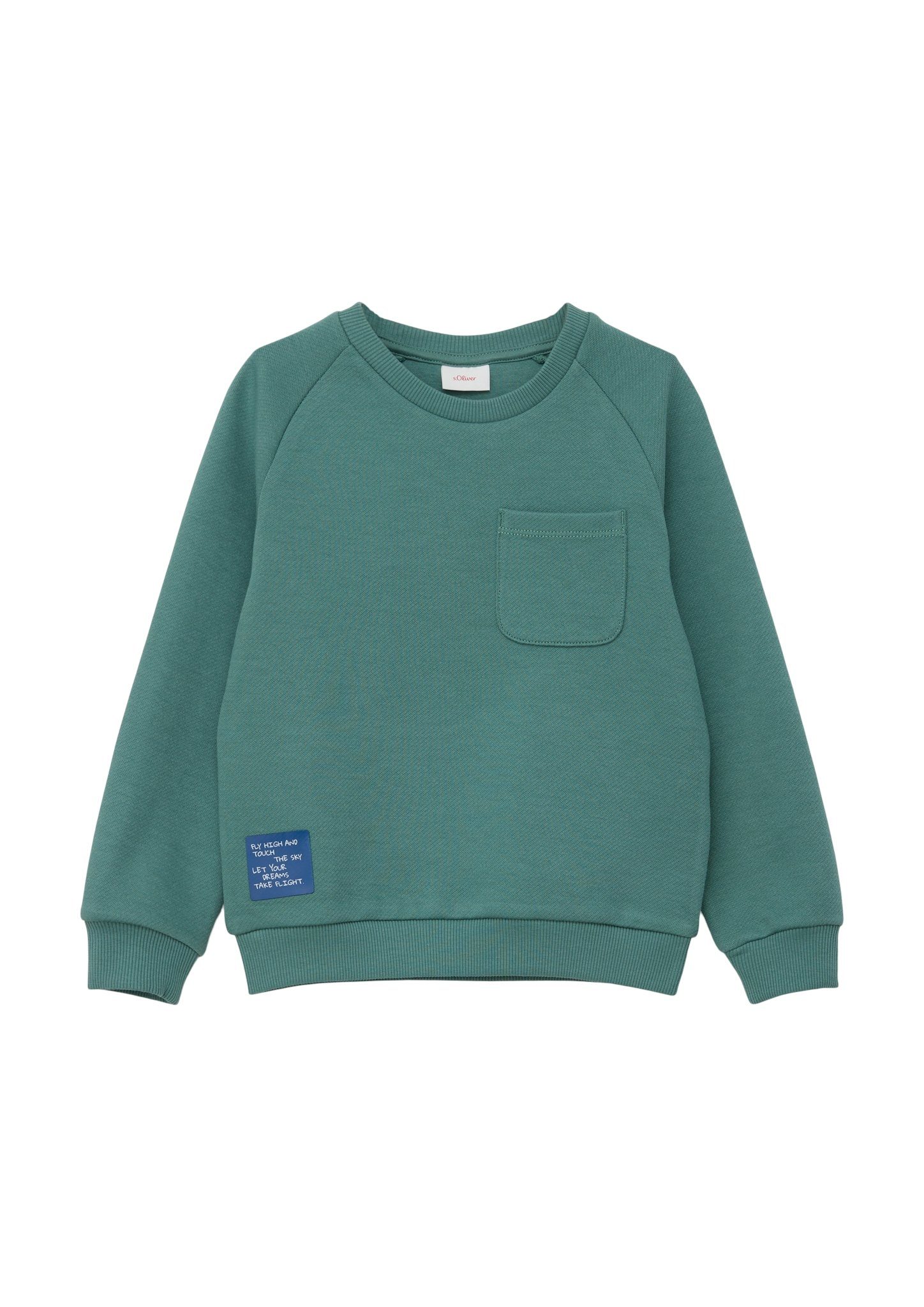 s.Oliver Junior Sweatshirt mit Brusttasche khaki