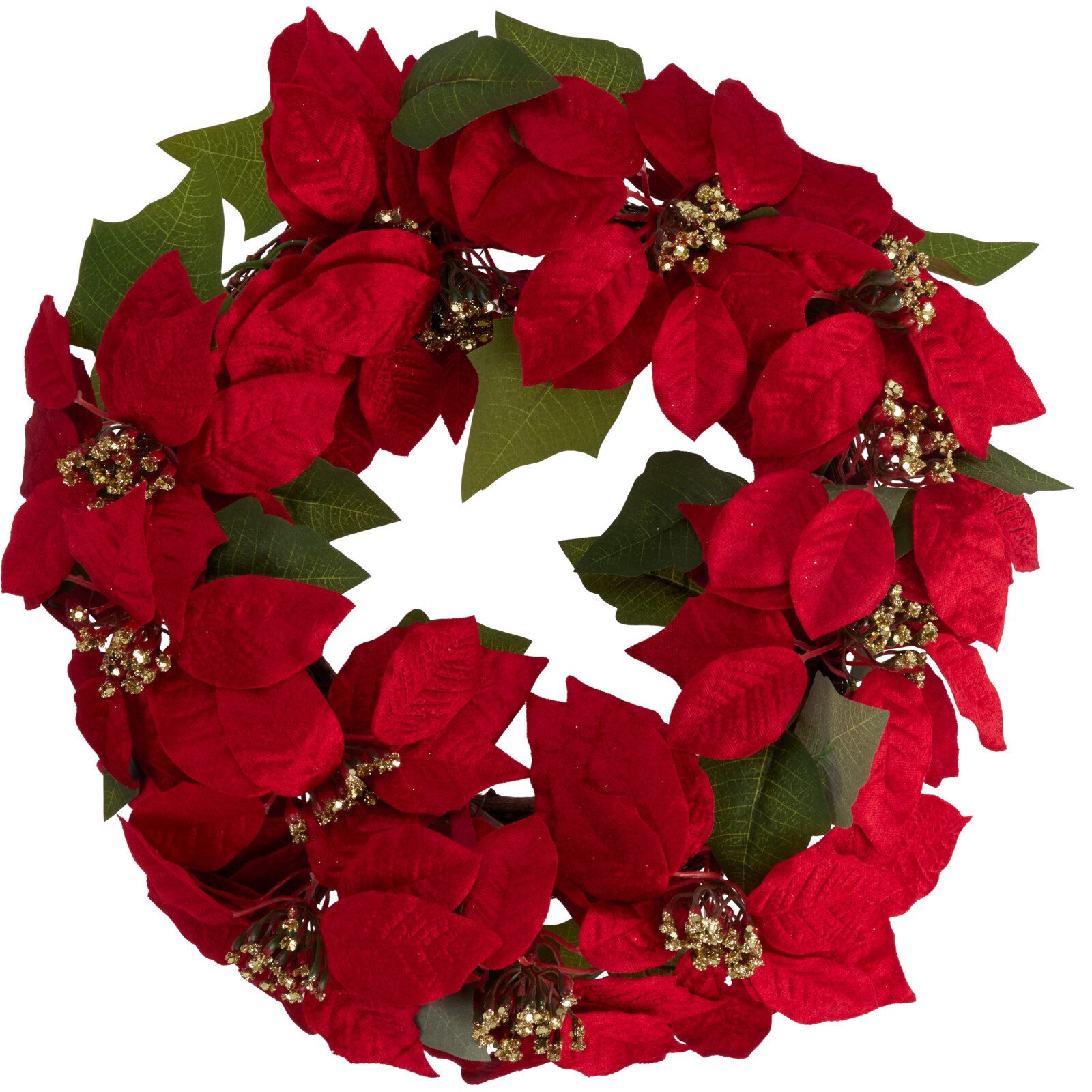 Home & styling collection Adventskranz Weihnachtlicher Türkranz, Weihnachtsstern, 45 cm
