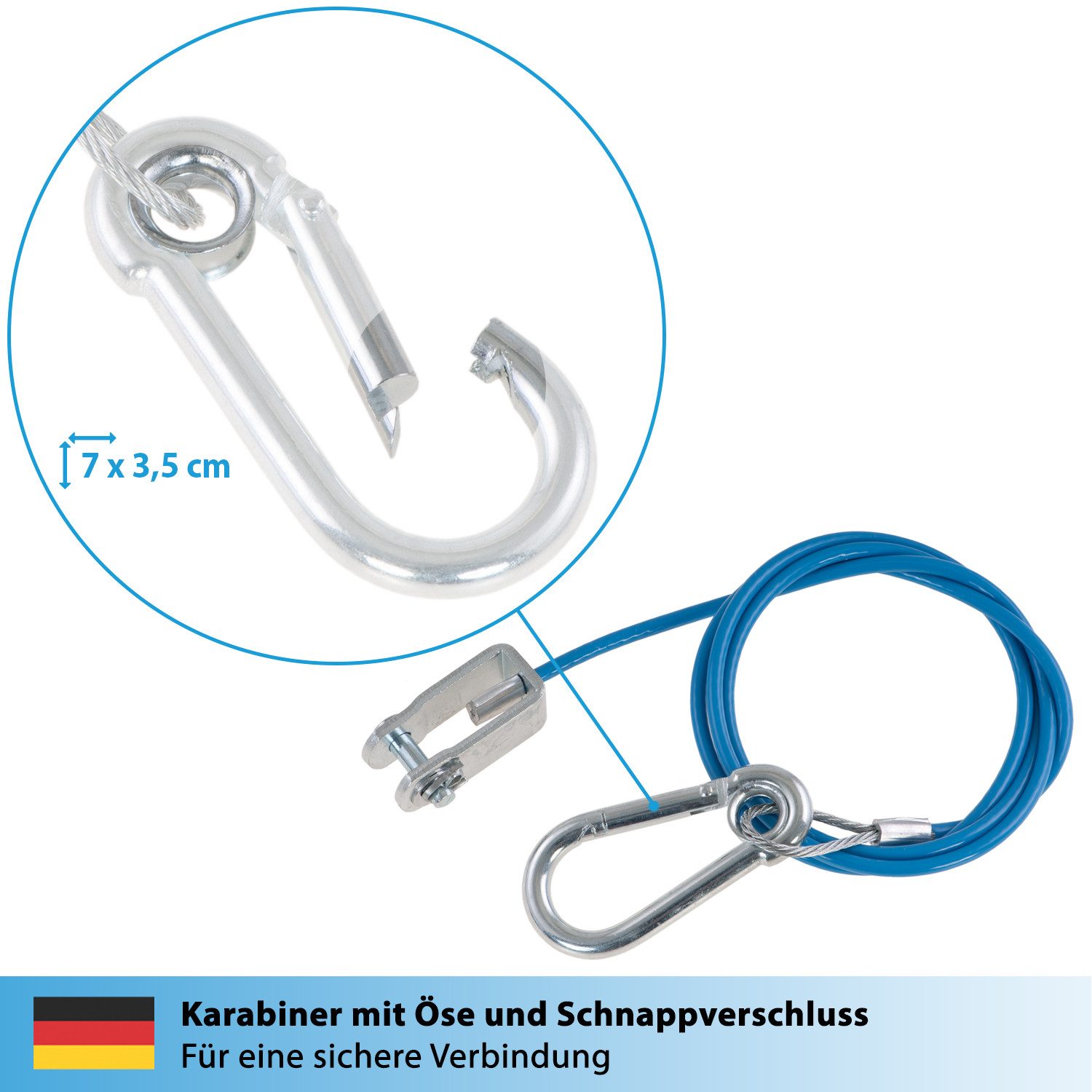 valonic Anhänger Anhänger Abreißseil Fangseil Bremsseil Abrißseil Sicherungsseil 250kg
