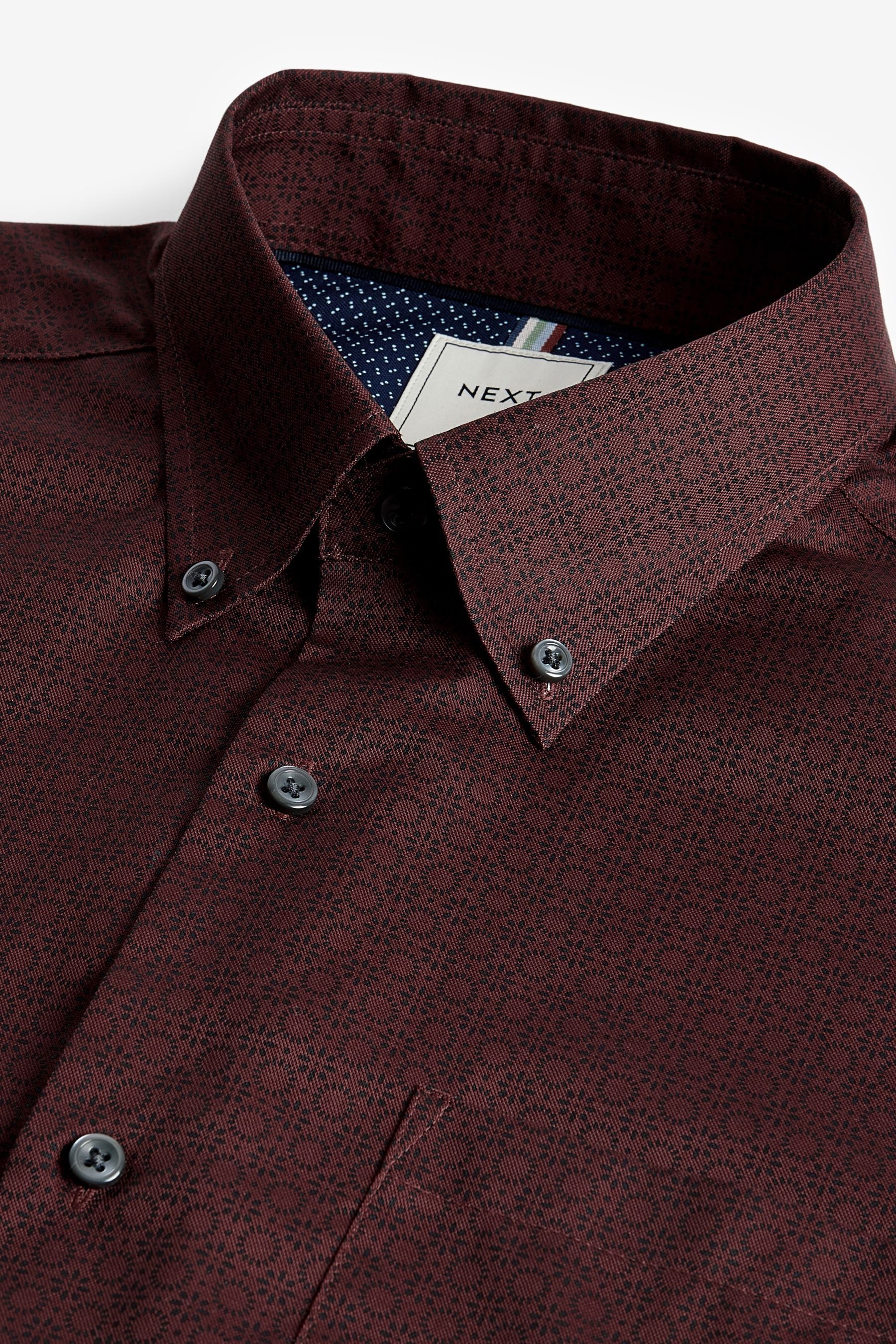 Next Langarmhemd Pflegeleichtes Button-Down-Oxford-Hemd (1-tlg) günstig online kaufen