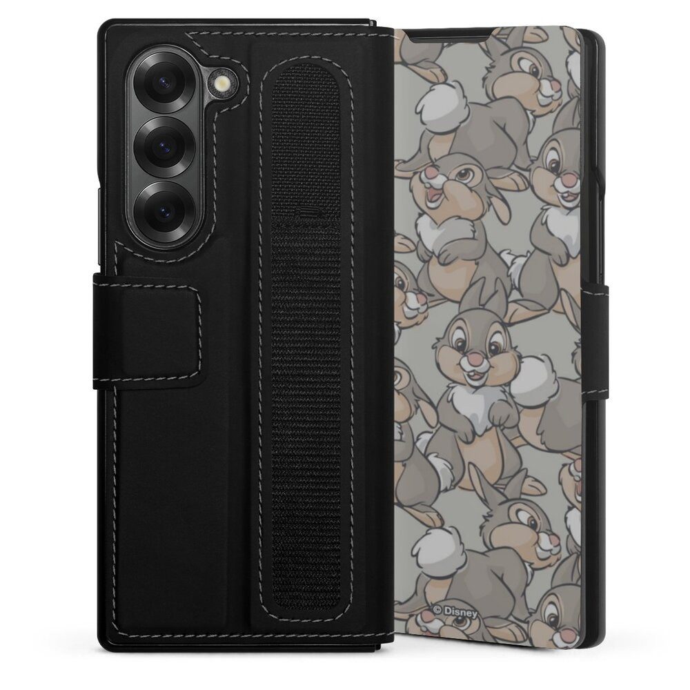 DeinDesign Handyhülle Disney Klopfer Bambi Thumper Pattern, Samsung Galaxy Z Fold 6 Hülle Handy Flip Case Wallet Cover