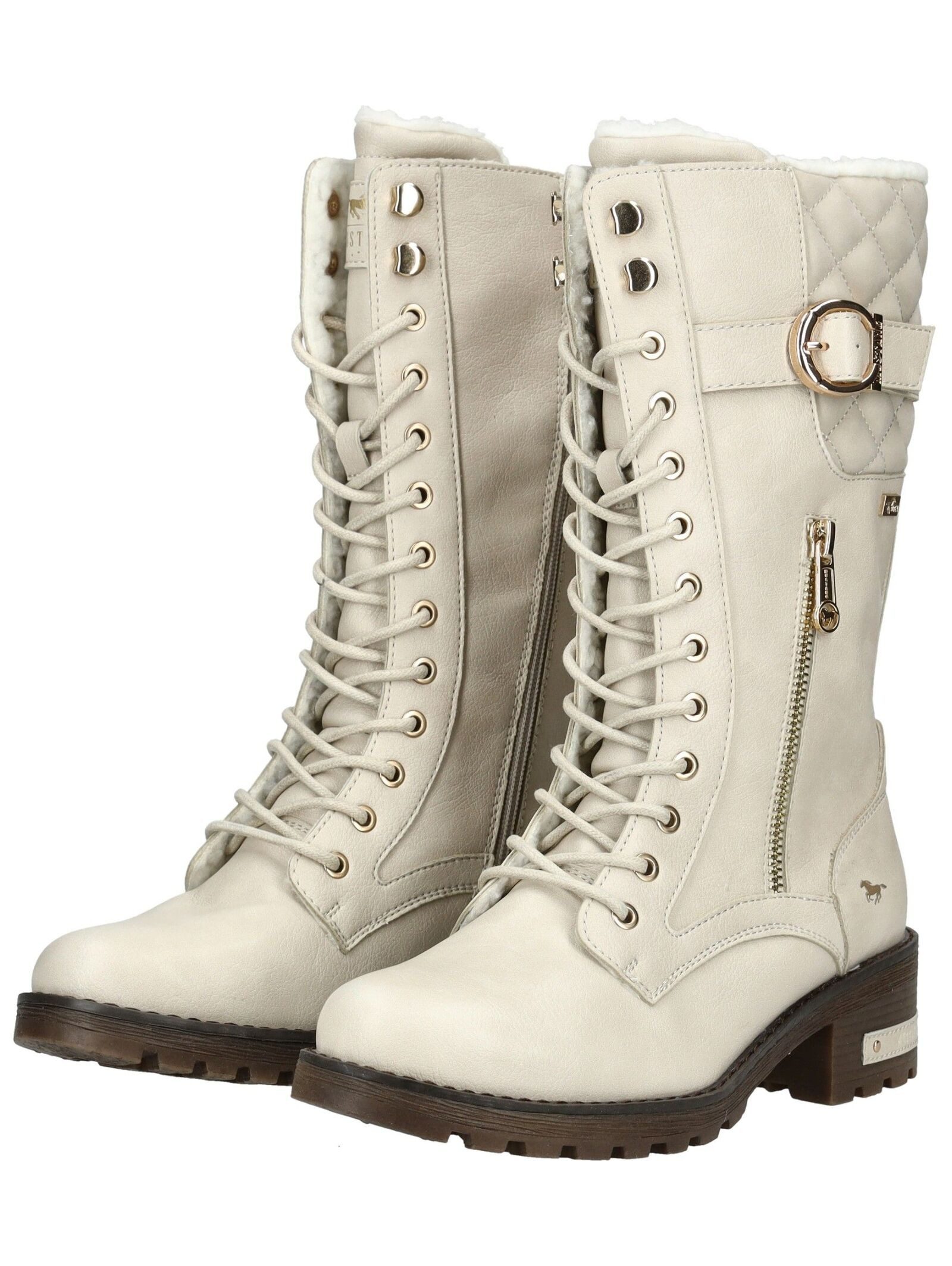 Mustang Shoes Mustang Shoes Stiefel Lederimitat Schnürstiefel – Bild 4 von 5