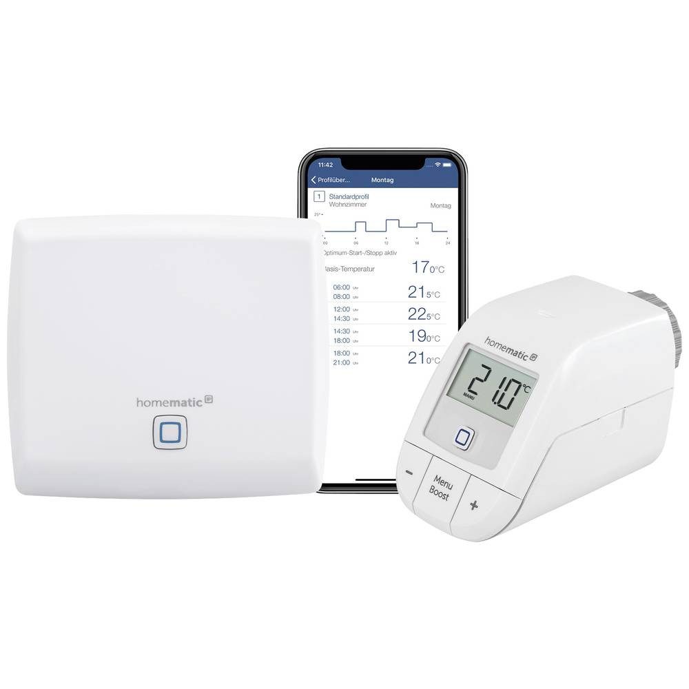 Funk Starterkit Heizen für 1 Heizkörper Smart-Home-Station