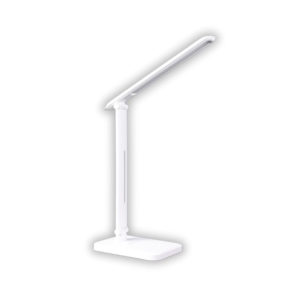 LUXULA LED Tischleuchte LED-Tischlampe, weiß, mit Dimm- und CCT-Funktion, 5 W Leistung, LED fest integriert, Farbwechsler