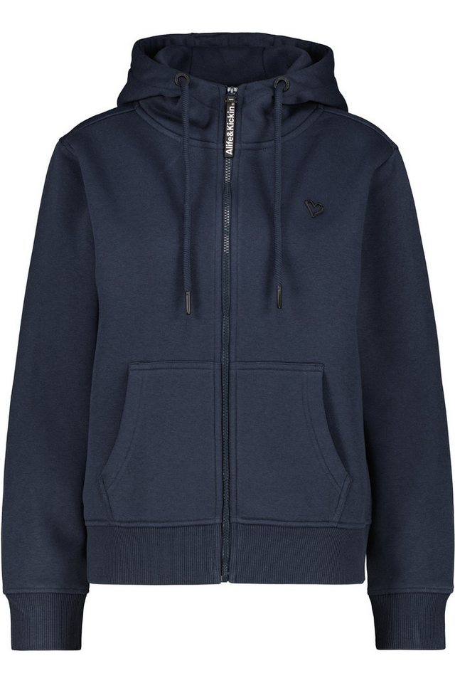 Alife & Kickin Kapuzensweatjacke Damen BarbaraAK A Kapuzensweatjacke, Sweatjacke kurze Sweatjacke als Zip-Hoodie mit Kordelzug und Eingrifftaschen