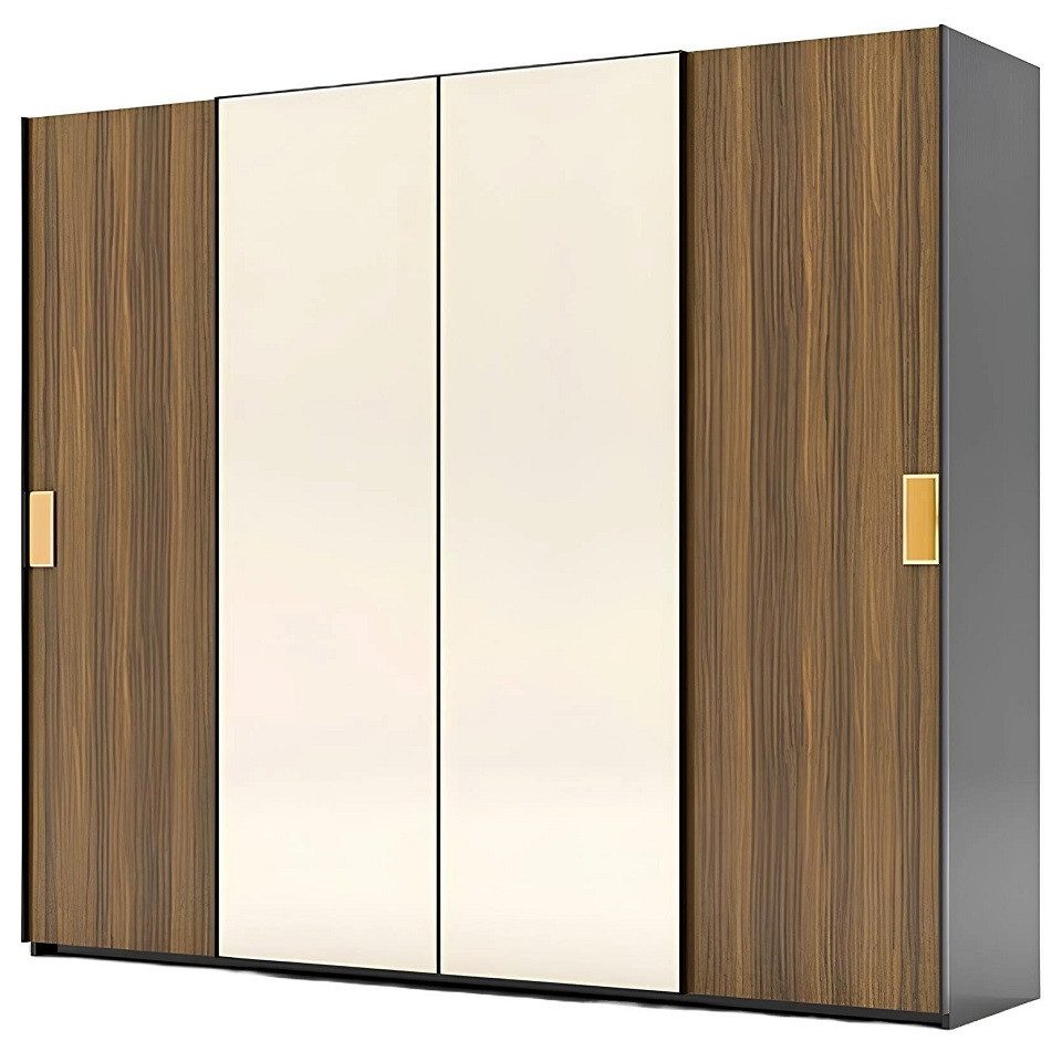 Xlmoebel Kleiderschrank Luxuriöser Kleiderschrank aus hochwertigem Holz in elegantem Design (1-St., Kleiderschrank) Hergestellt in Europa