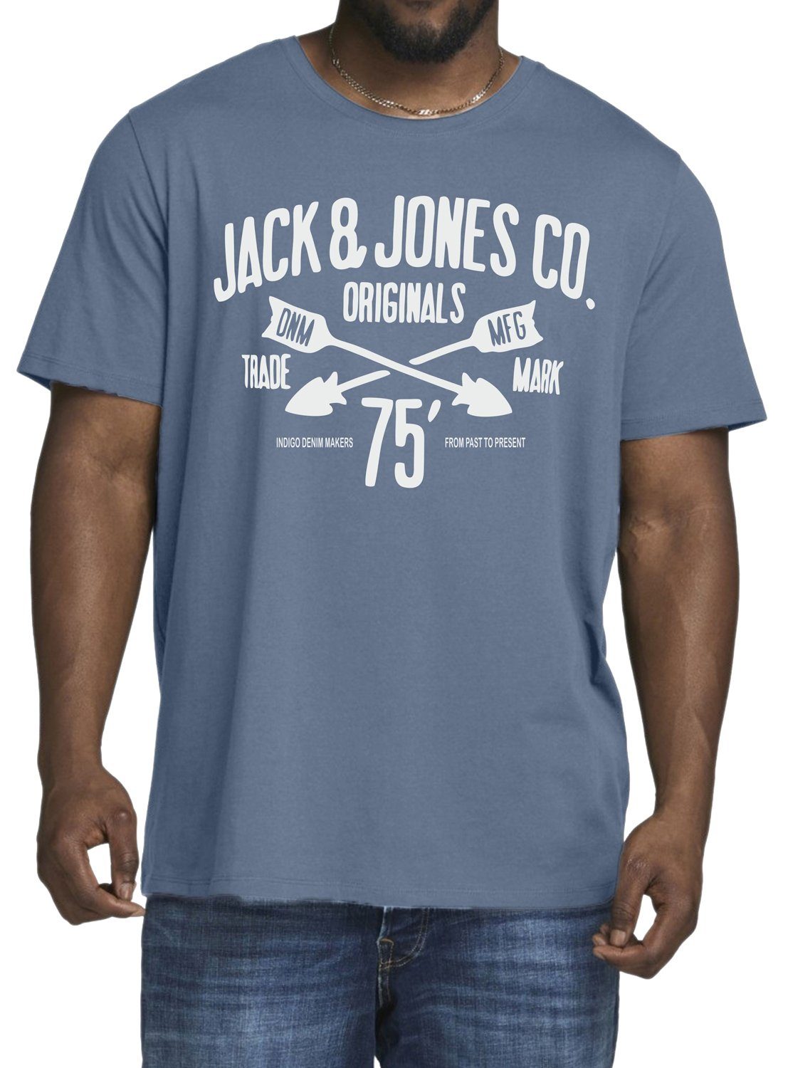 Jack & Jones T-Shirt Big Size Herren T-Shirt mit Logo-Design