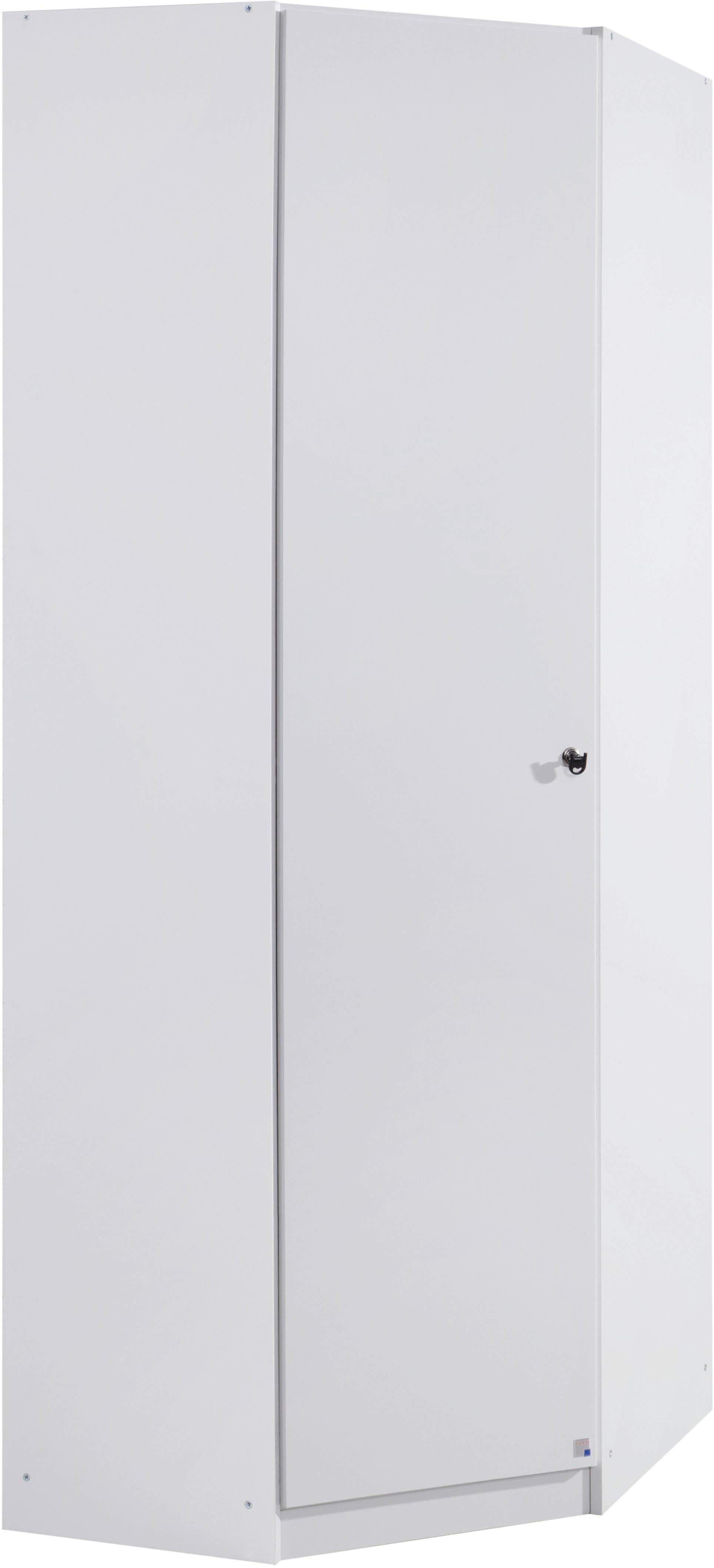 rauch Eckkleiderschrank Kleiderschrank Schrank Garderobe Schlafzimmer Büroschrank BUCHHOLZ (Schenkelmaß 85/72cm) mit viel Stauraum und abschließbarer Tür MADE IN GERMANY