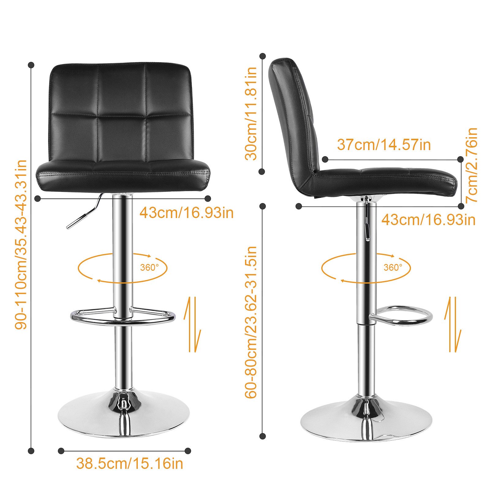 BIGZZIA Barhocker 2er Set - Barhocker günstig online kaufen