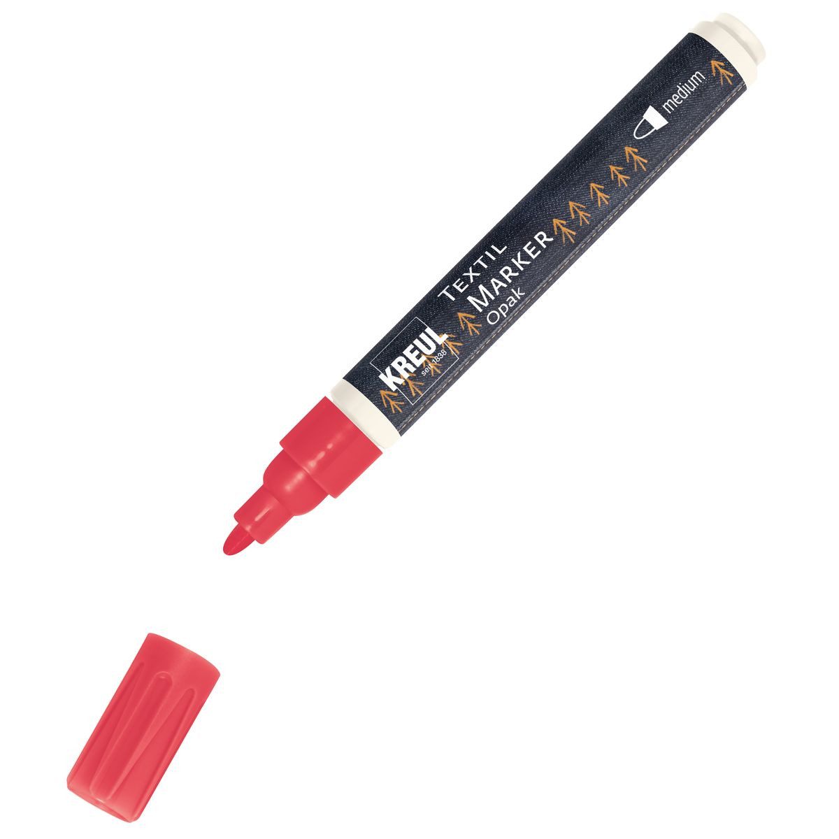 Textilmarker KREUL Textilmarker Opak medium rot