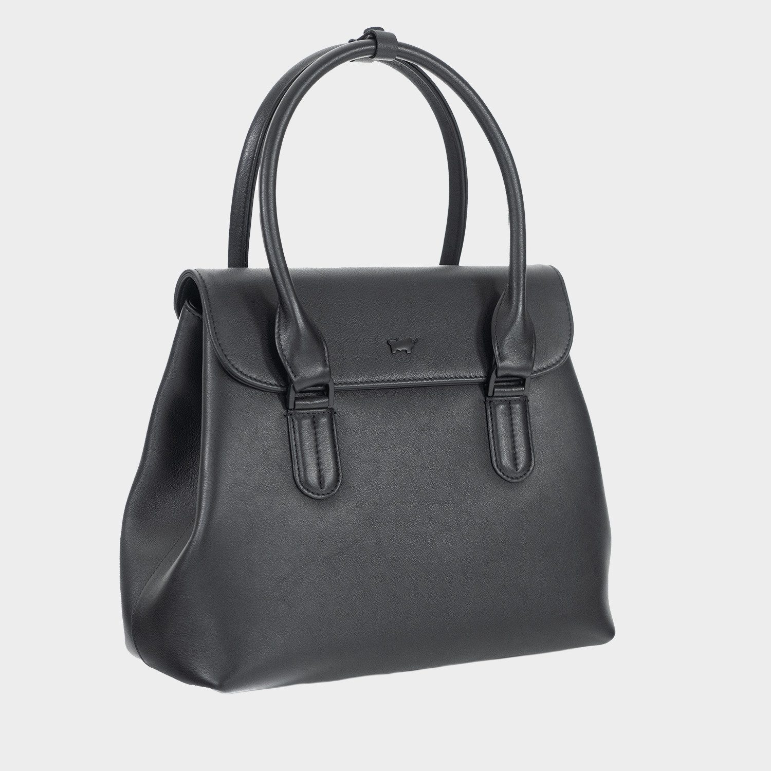 Braun Büffel Handtasche KAROLINE SIGNATURE Tote Small schwarz